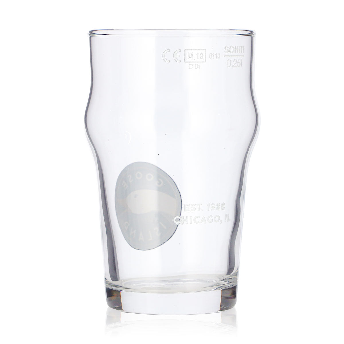 6 Goose Island Beer Glasses, 0.25 L, Long Drink, Goose Logo, 1988 Sahm Beer Glasses (Set of 6) – View 4
