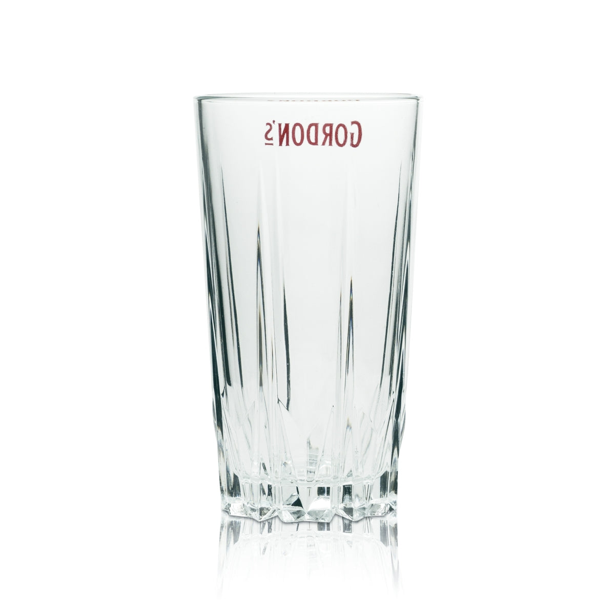6x Gordon's Gin Glass 0.4L Long Drink Glasses Highball Relief Crystal Bar Cocktail – View 3