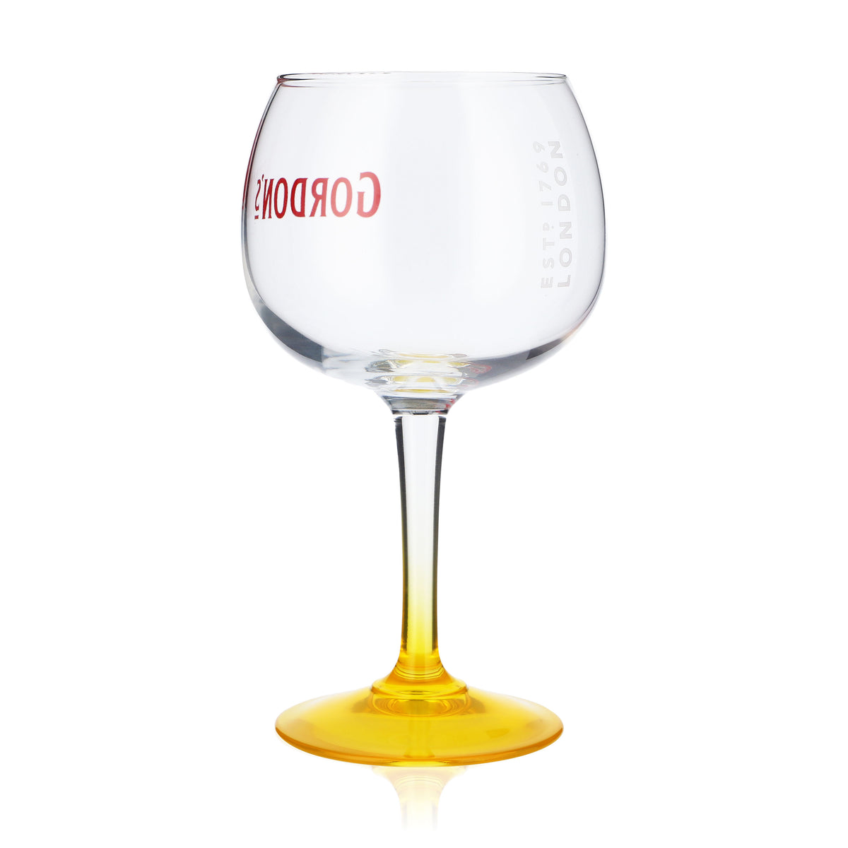 6x Gordon's Gin Glasses Balloon Glass 0.45l Gin Glasses Yellow – View 4