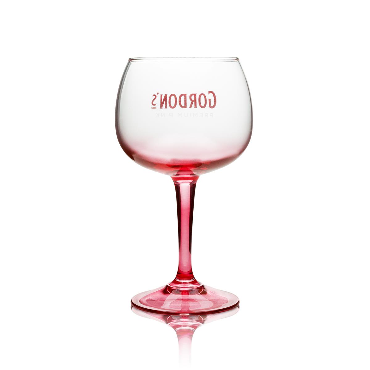 6x Gordon's Glass 0.45l Pink Balloon Glasses Gin and Tonic Cocktail Aperitif Glasses – View 4