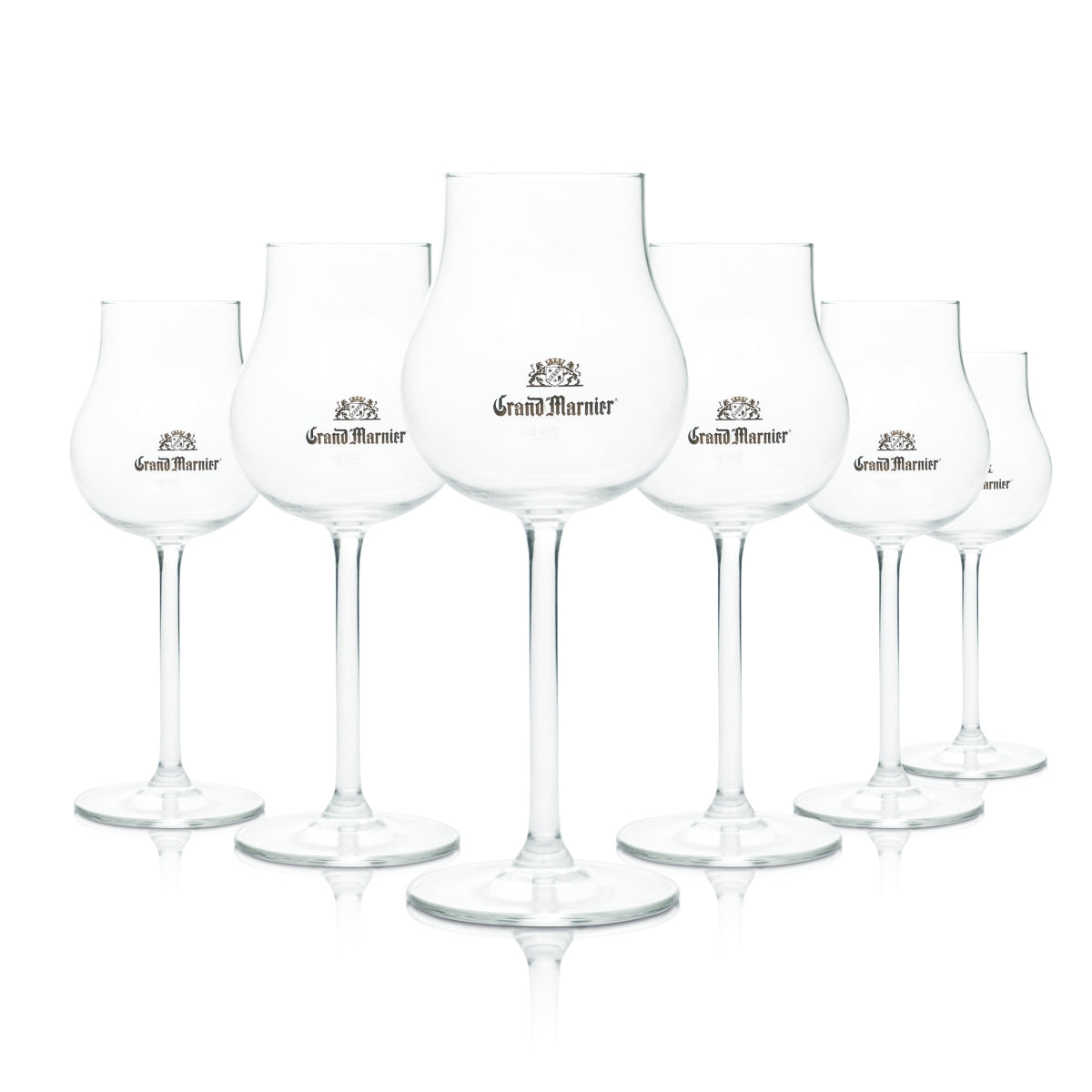 6x Grand Marnier Glass 0.25l Cognac Snifter Glasses Orange Liqueur Long Drink