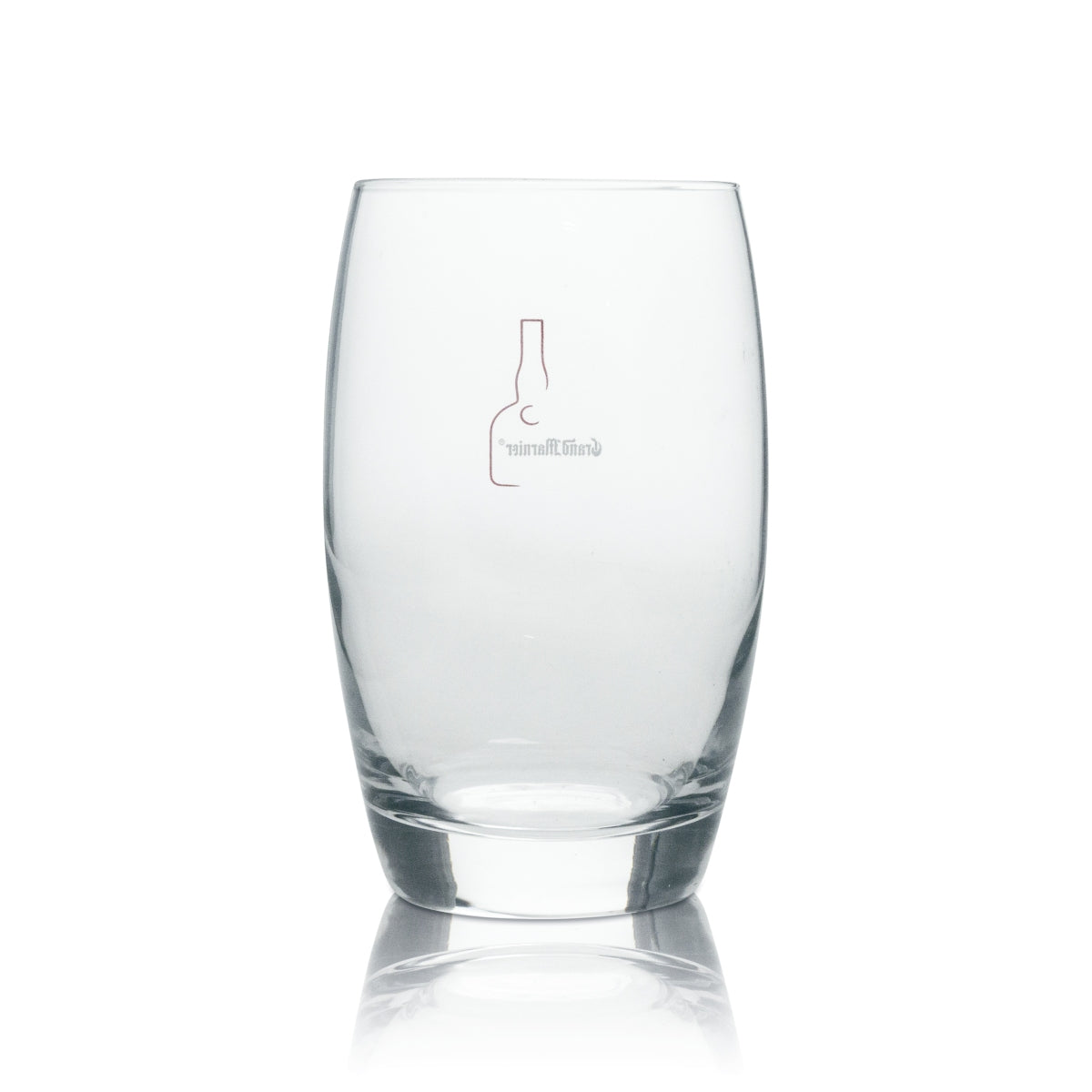 6x Grand Marnier liqueur glass tumbler with white lettering and red bottle – View 3