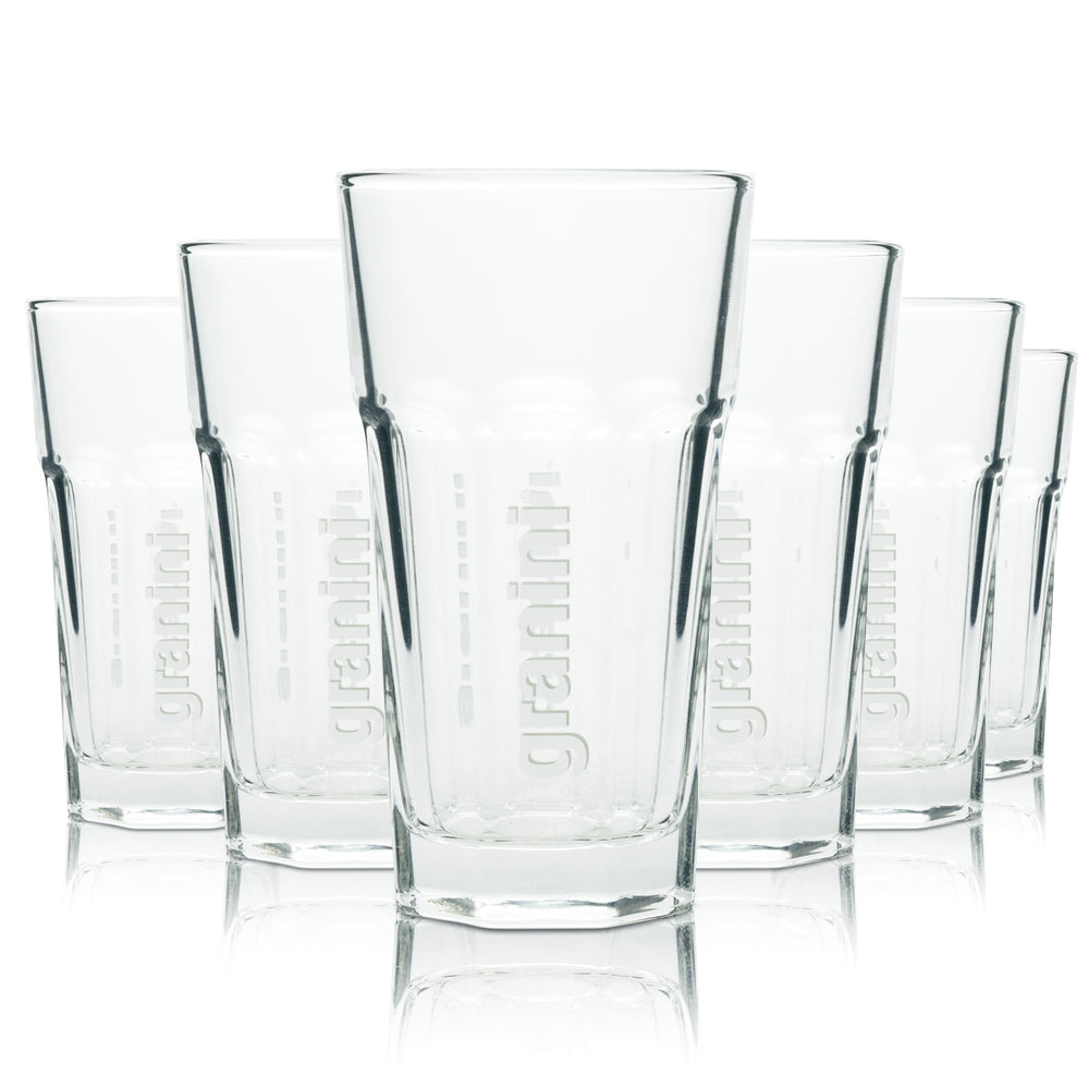 6x Granini juice long drink glasses, 34 cl, Harley cocktail glasses, Granity Gastro Bar