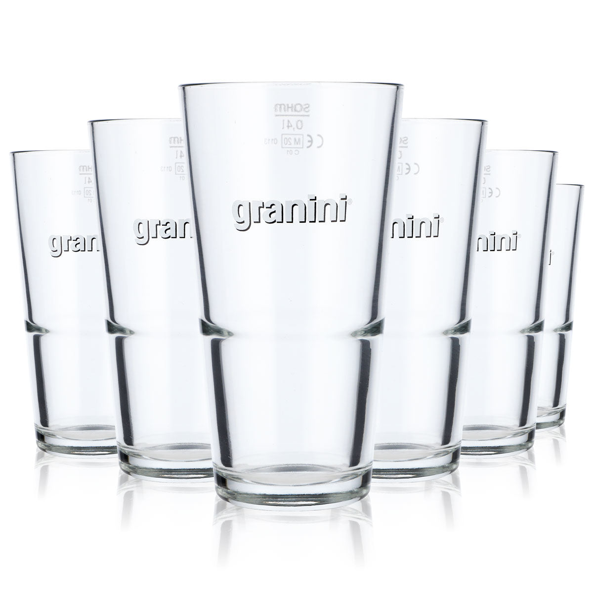 6x Granini juice glasses Juice glasses 0.4l cups Long drink glasses Rastal – View 5