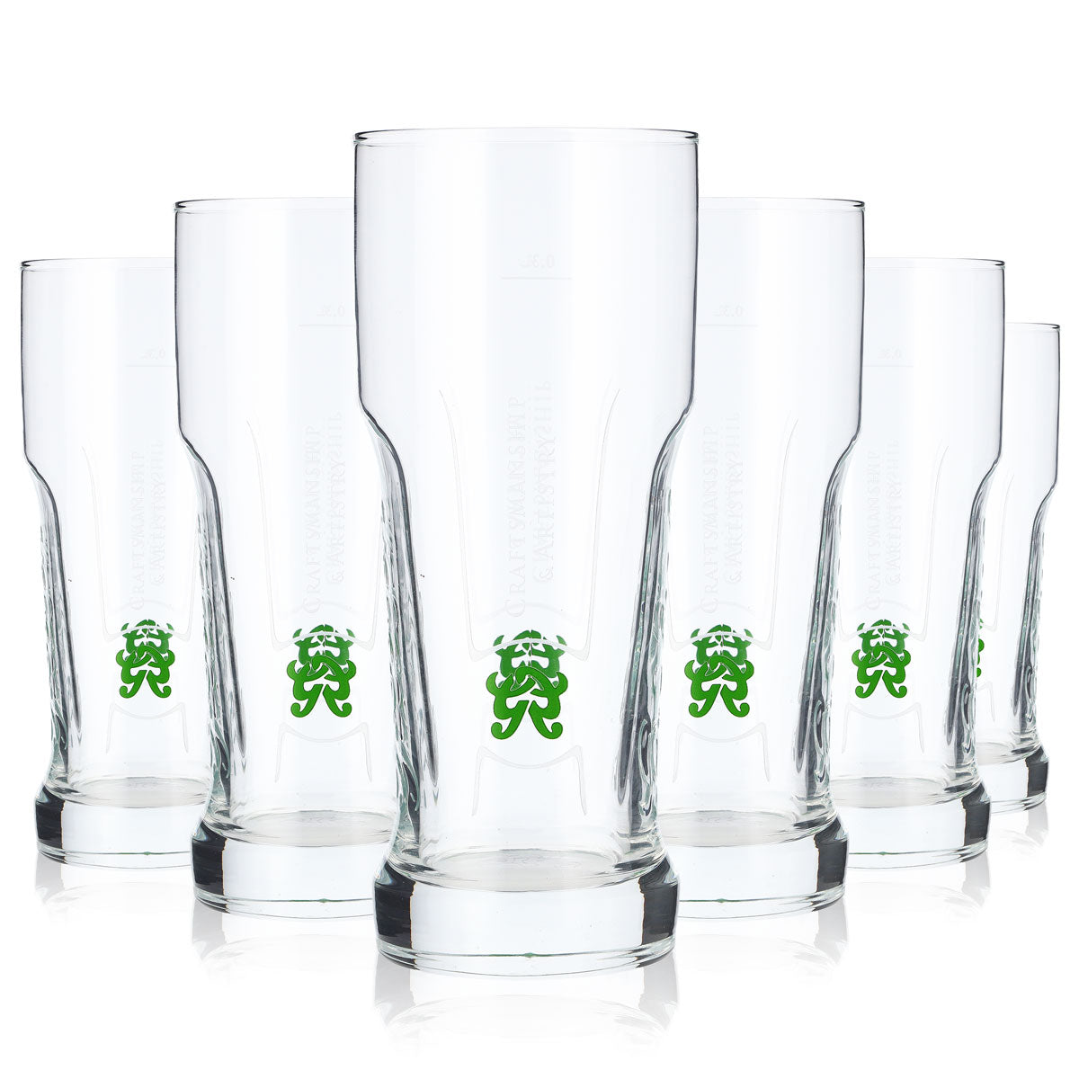6x Grolsch Beer Glass Beer Glasses Glasses 0.3l Mug Relief Contour – View 6