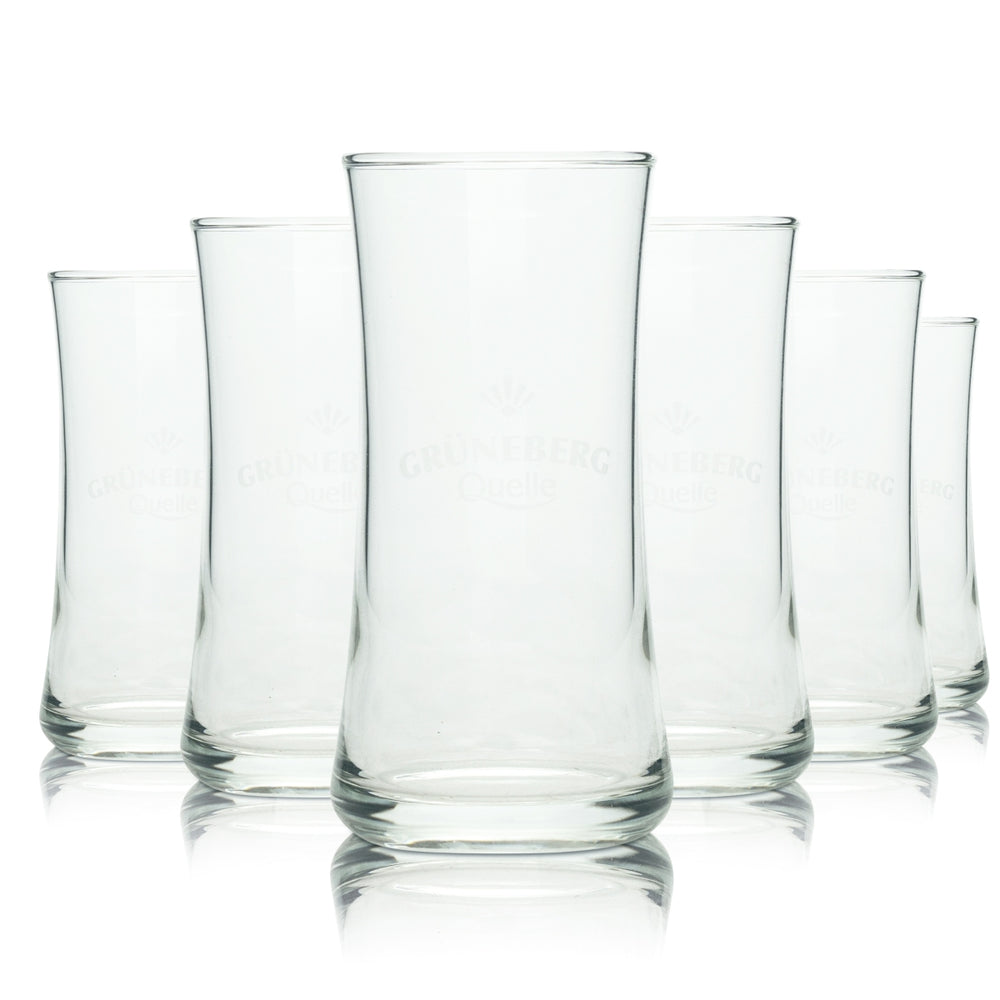 6x Grüneberg Quelle water glass 0.1 l cup Soltau Rastal Gastro drinking glasses