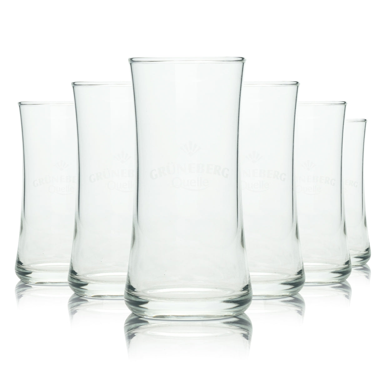 6x Grüneberg Quelle water glass 0.1 l cup Soltau Rastal Gastro drinking glasses