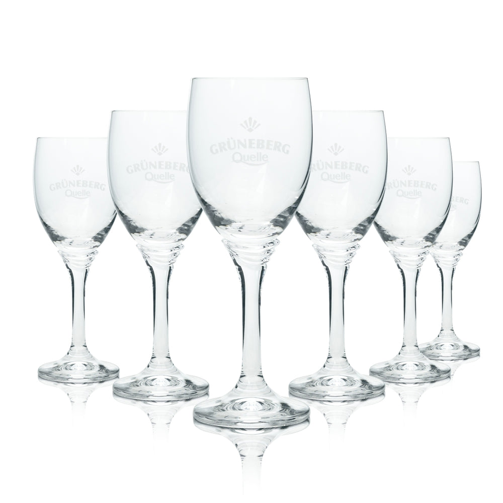 6x Grüneberg water glass 19cl goblet Sahm glasses drinking glass gastro mineral water