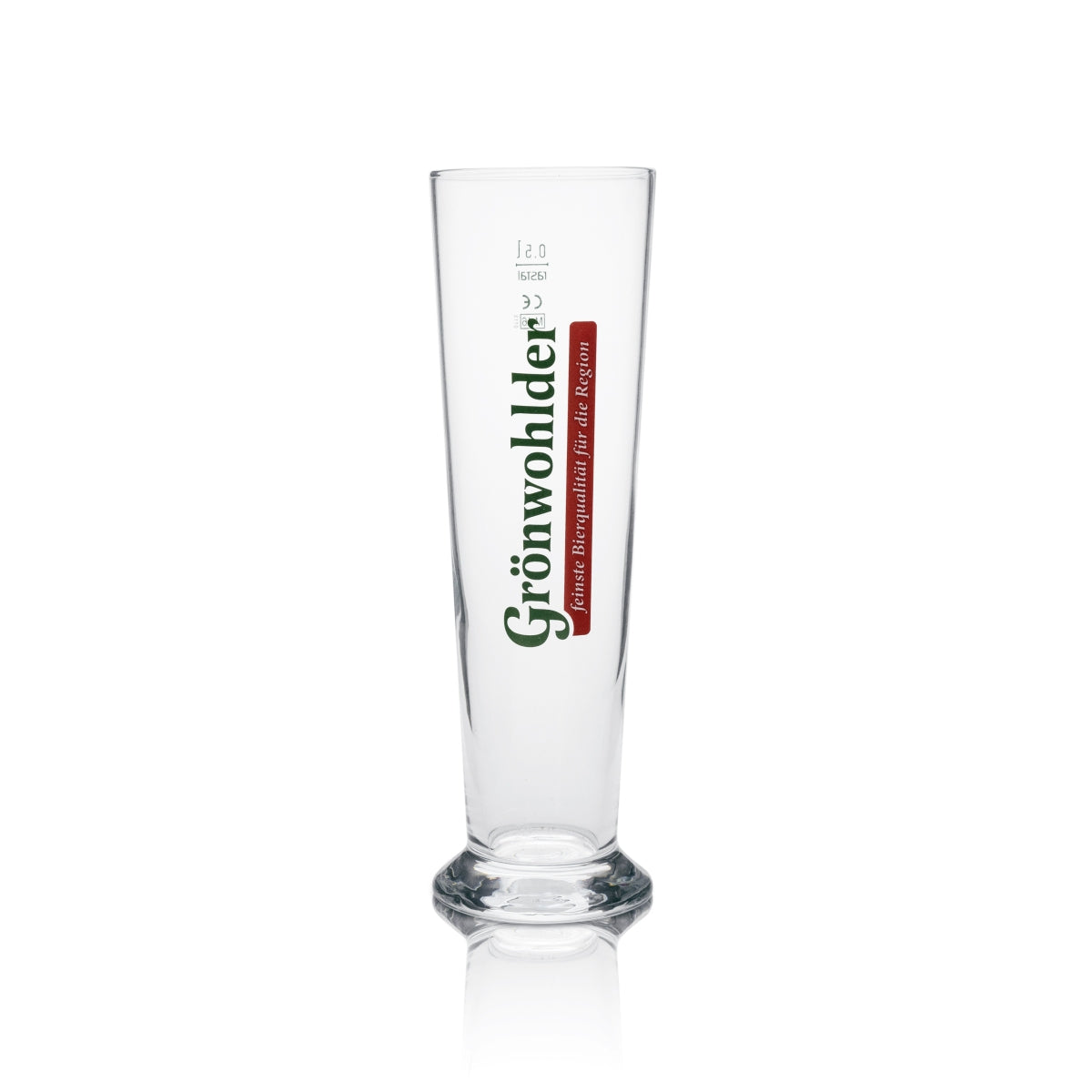 6x Grünwohlder beer glass 0.5l tulip green lettering Rastal – View 2