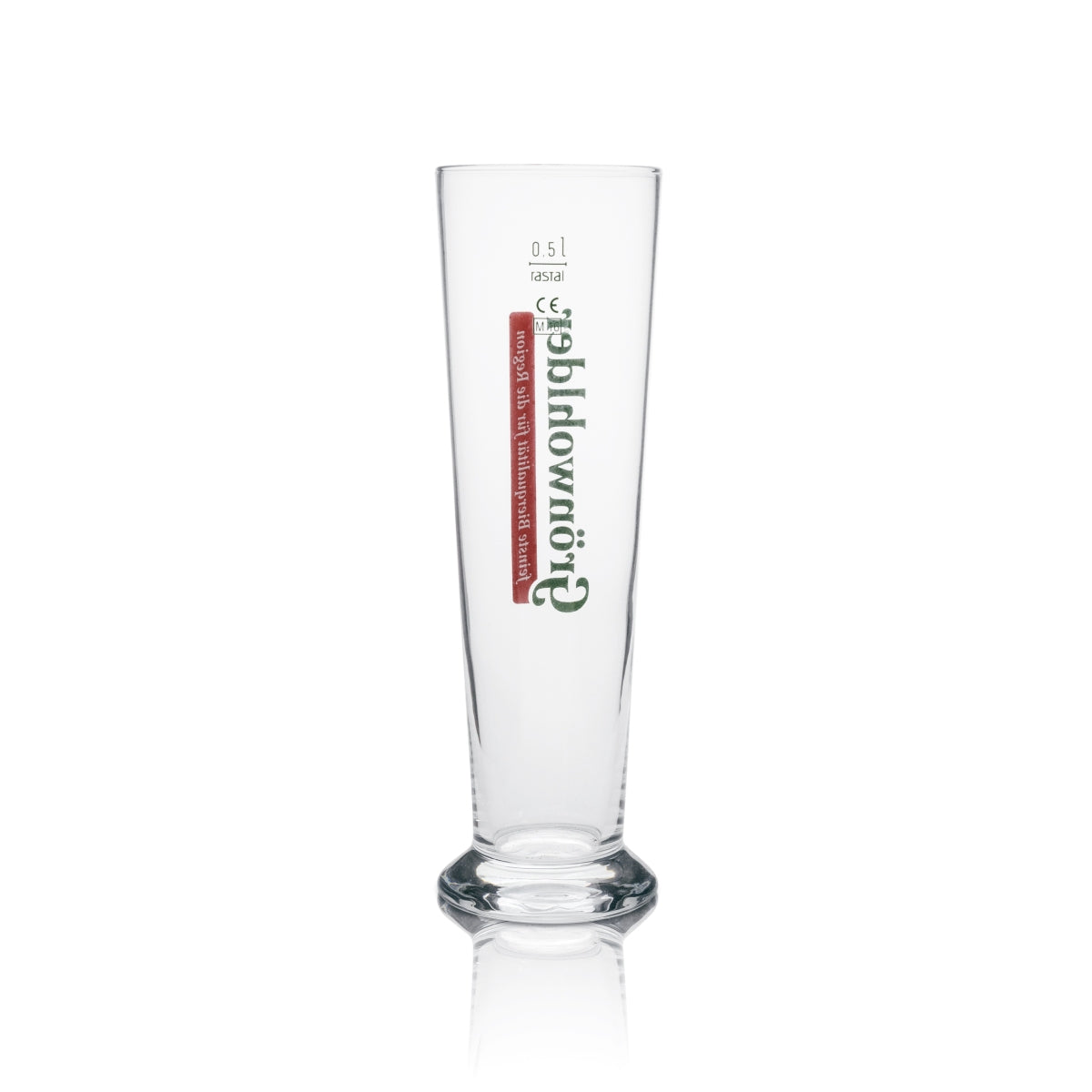 6x Grünwohlder beer glass 0.5l tulip green lettering Rastal – View 3