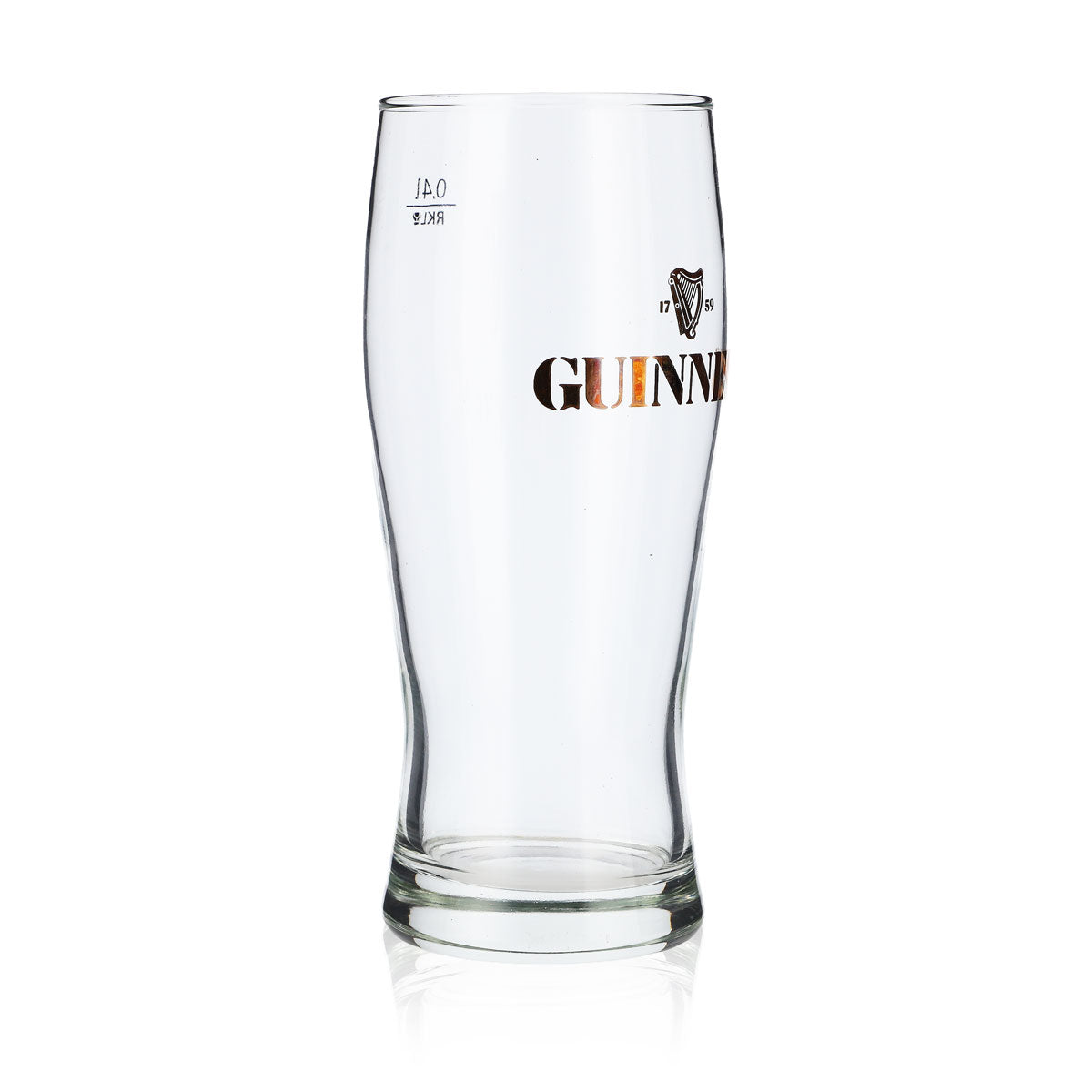 6x Guinness Beer Glass Ideal Mug Glasses 0.4l Gold Etched Logo – View 3