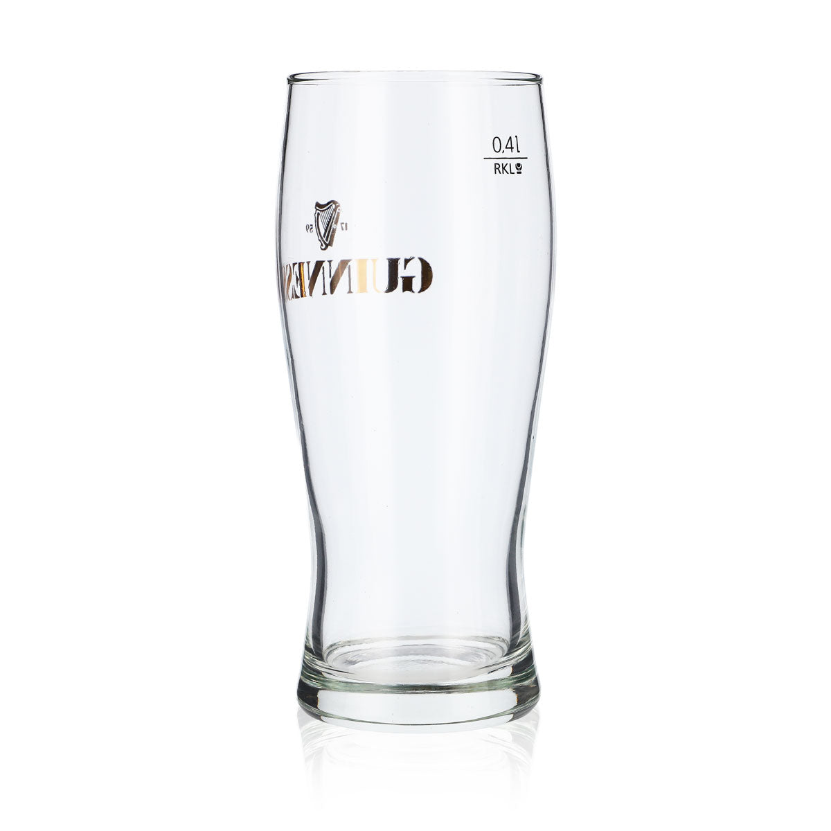 6x Guinness Beer Glass Ideal Mug Glasses 0.4l Gold Etched Logo – View 4