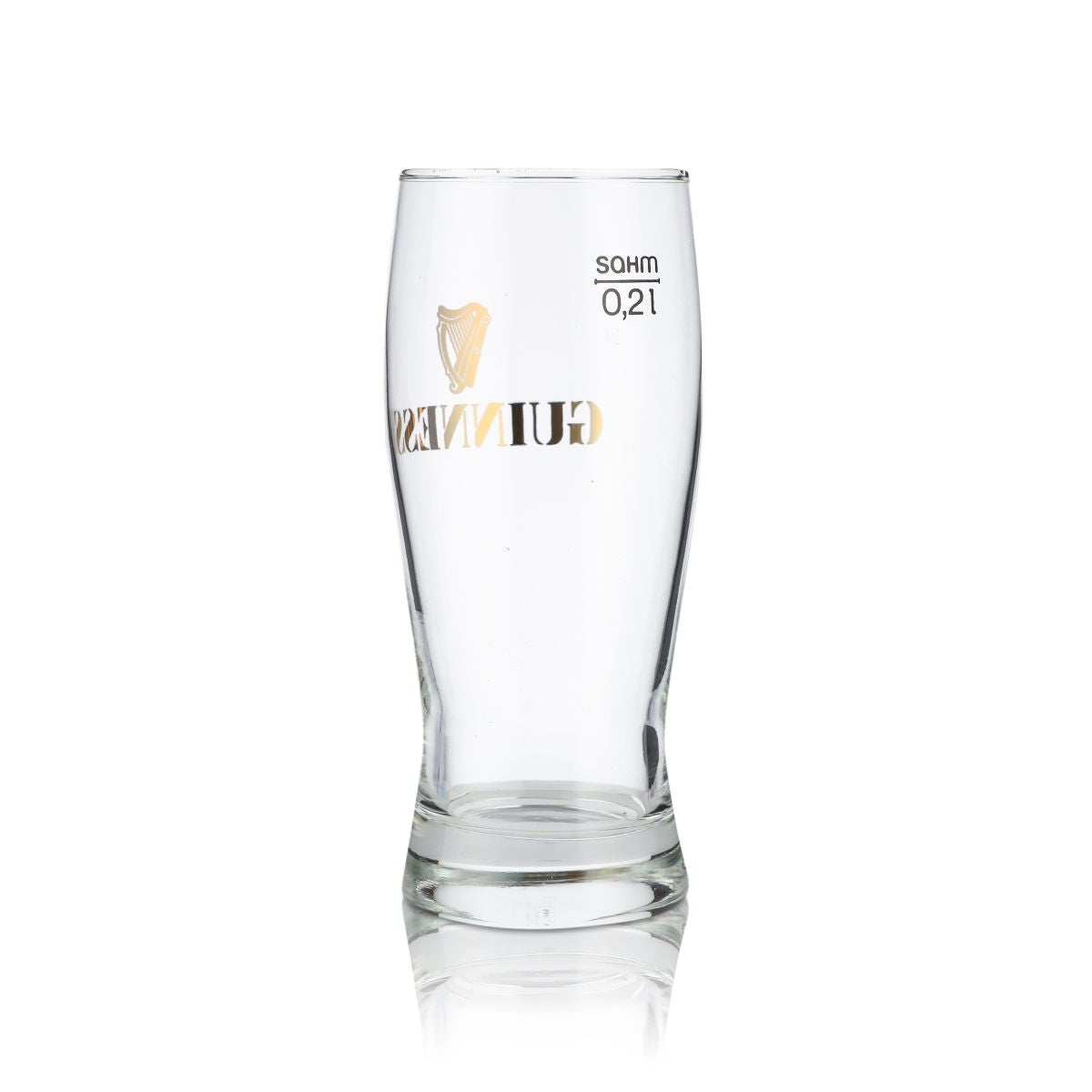 6x Guinness Glass 0.2l Irish Beer Mug Glass Set Gold Logo Brewery UK – View 3
