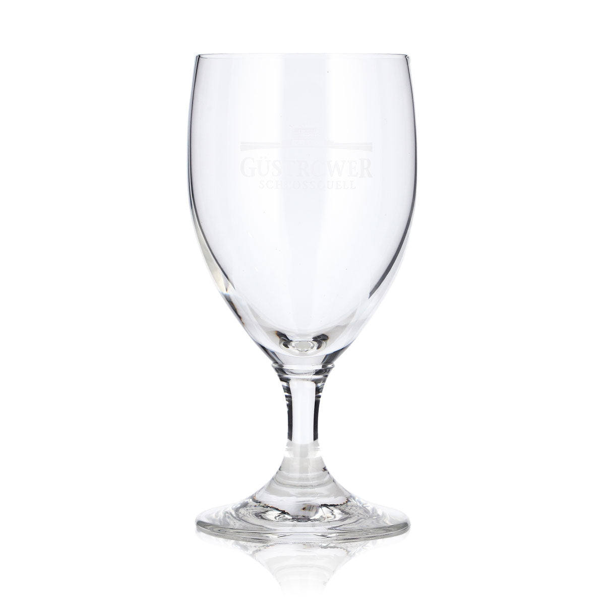 6 Güstrow Water Glasses, 0.18 L, Goblet-Shaped, Schlossquell Tulip Beer Glasses – View 2