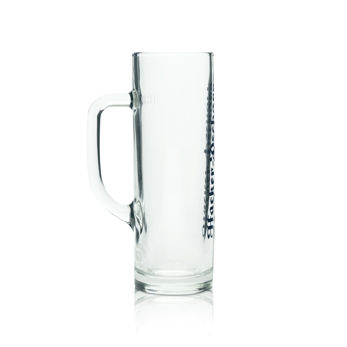 6x Hacker Pschorr beer glass 0.3l mug Sahm Seidel handle glasses lettering Beer – View 3