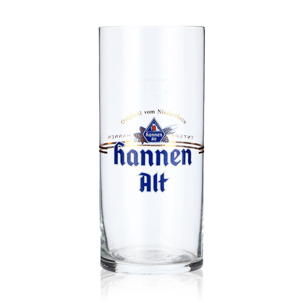 6x Hannen Alt Beer Glass Mug 0.3l small logo Relax with Hannen – View 2