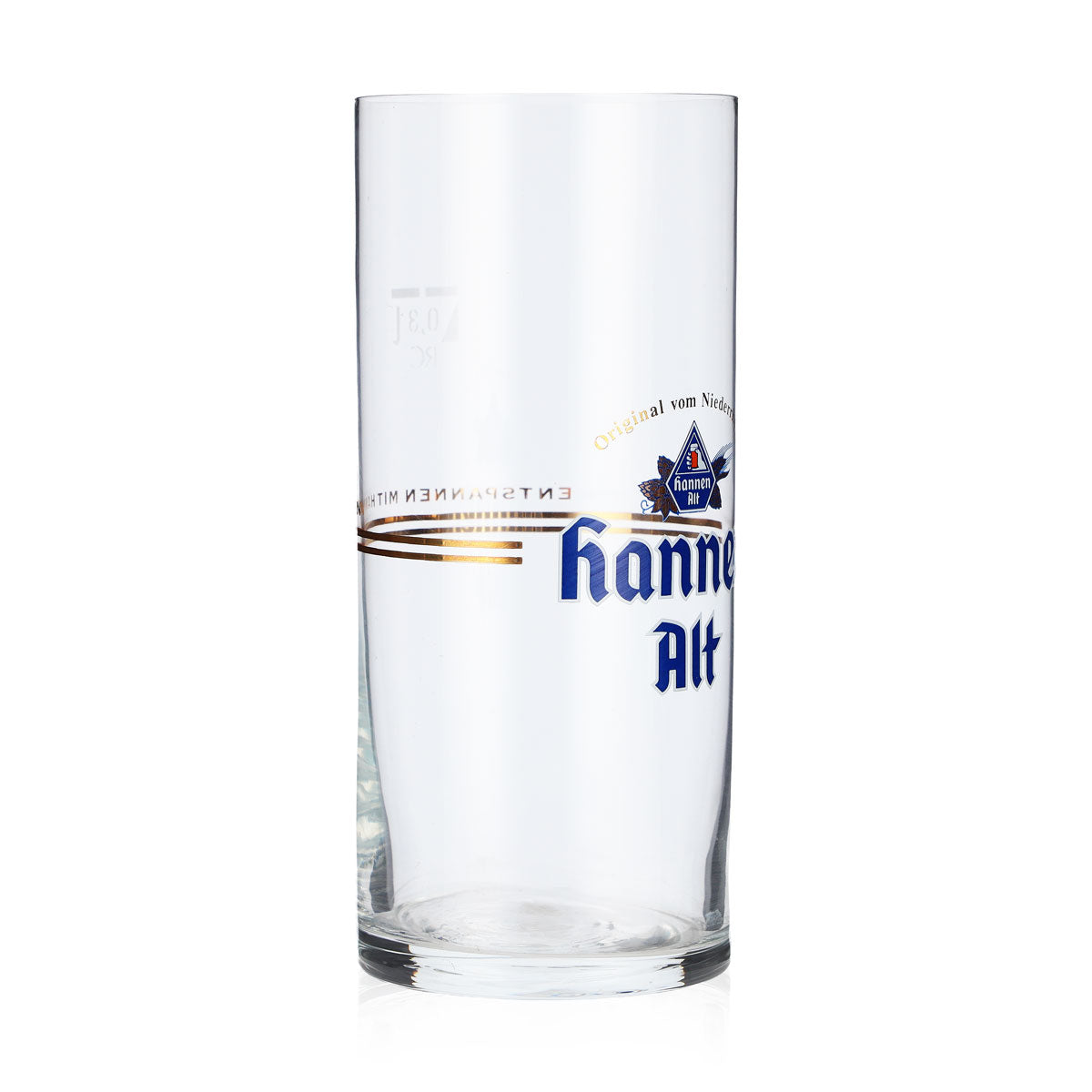 6x Hannen Alt Beer Glass Mug 0.3l small logo Relax with Hannen – View 3
