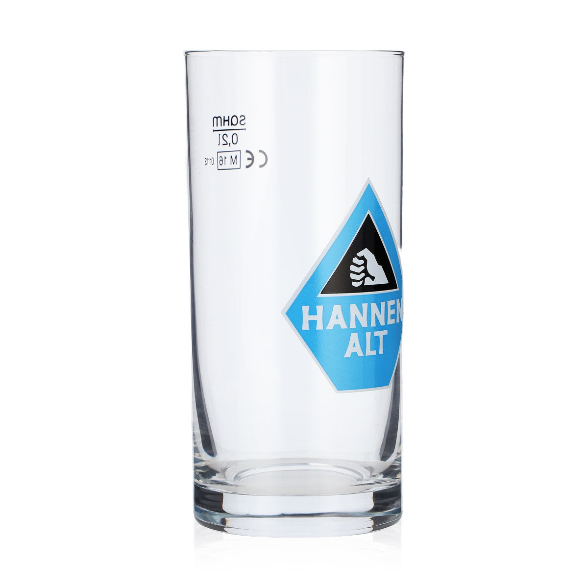 6x Hannen Alt Beer Glass Bar 0.2l Mug Light Blue Cream – View 3
