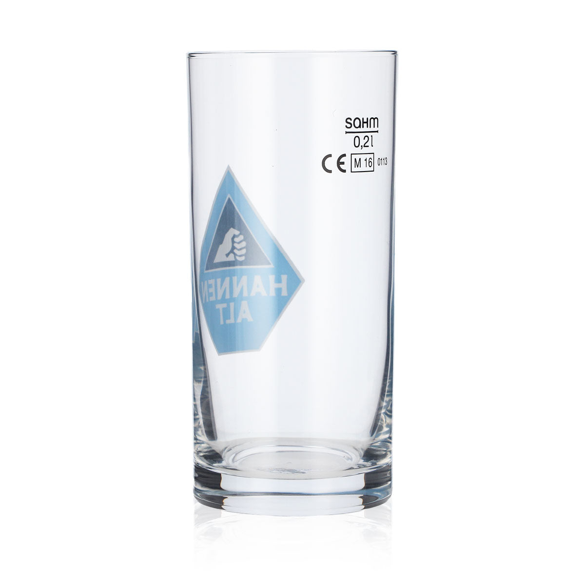 6x Hannen Alt Beer Glass Bar 0.2l Mug Light Blue Cream – View 4