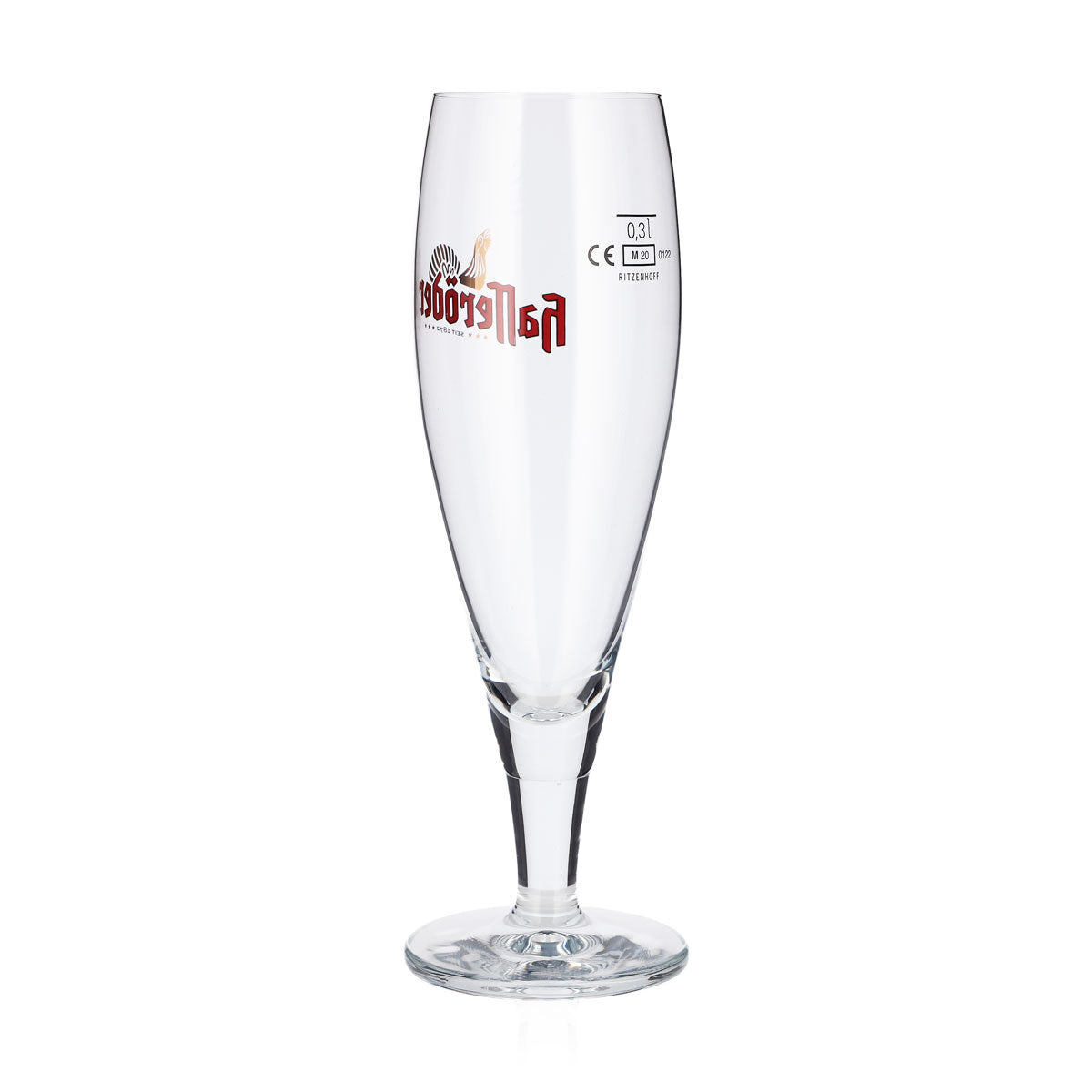 6 Hasseröder Beer Glasses, 0.3 L, "Golden Rooster" Ritzenhoff Tulip-Shaped Glasses – View 4