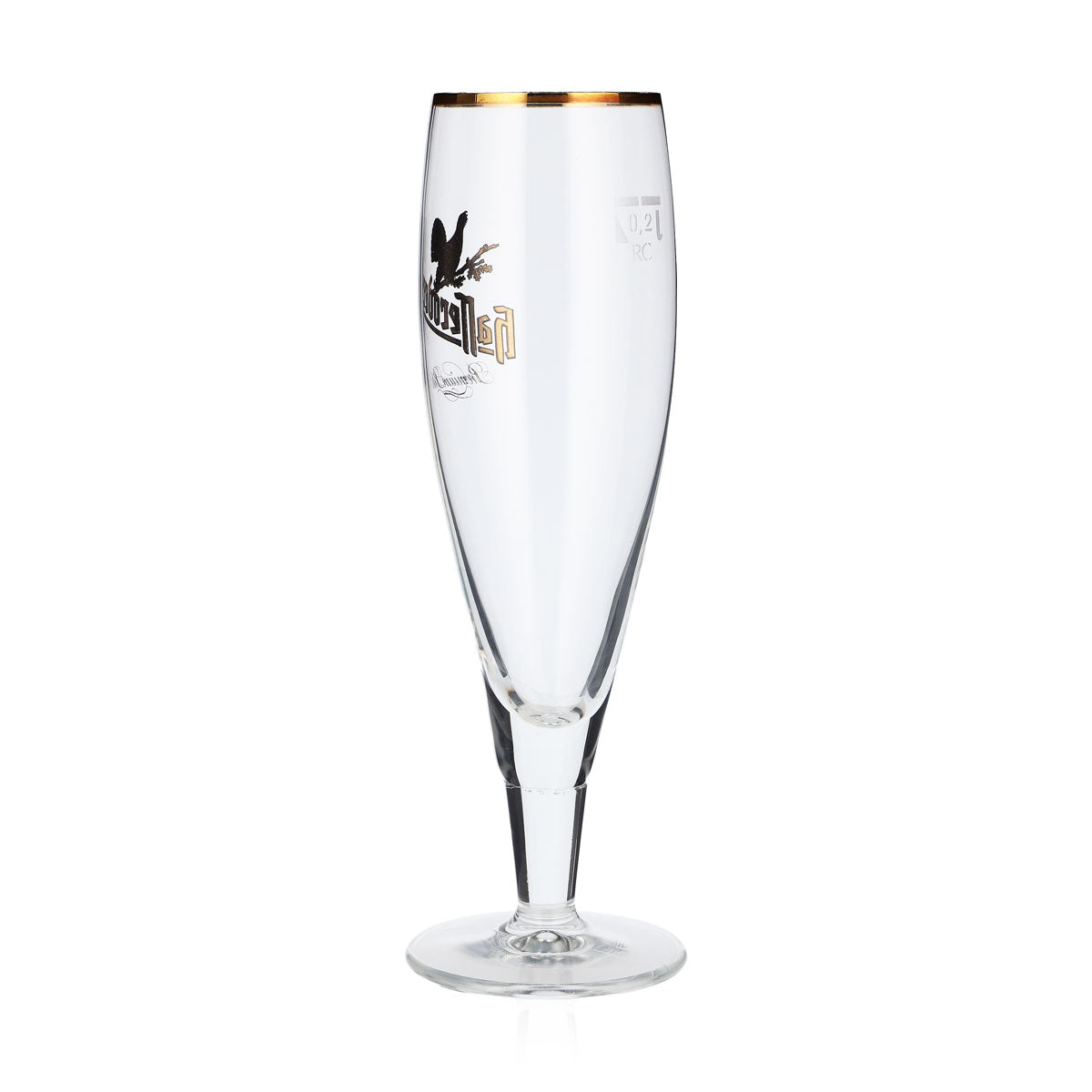 6x Hasseröder beer glass trophy glasses 0.2l gold rim Alegro trophy long Ritzenhoff – View 4