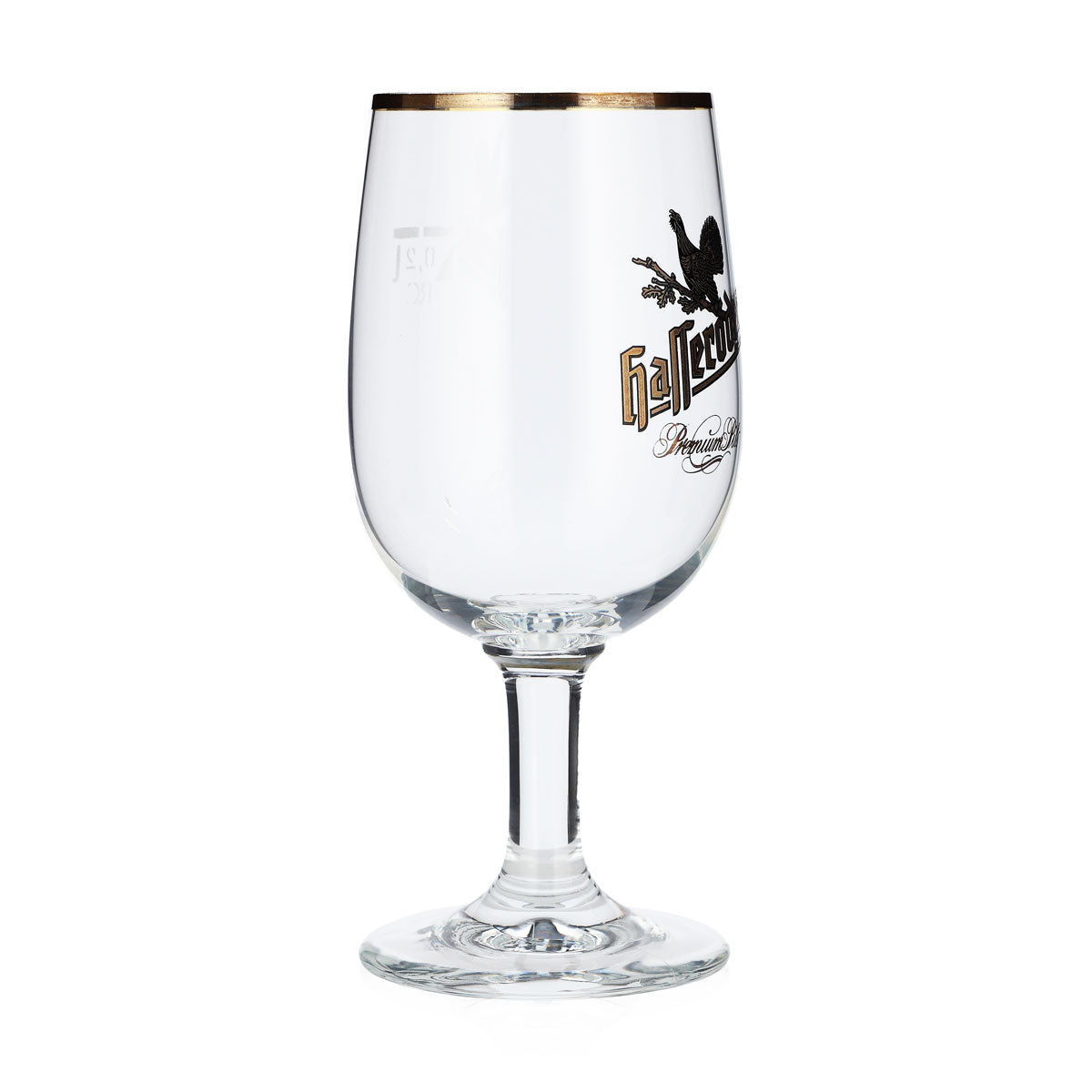 6x Hasseröder beer glass goblets, 0.2 l, gold rim, "Premium Pils," Ritzenhoff – View 3