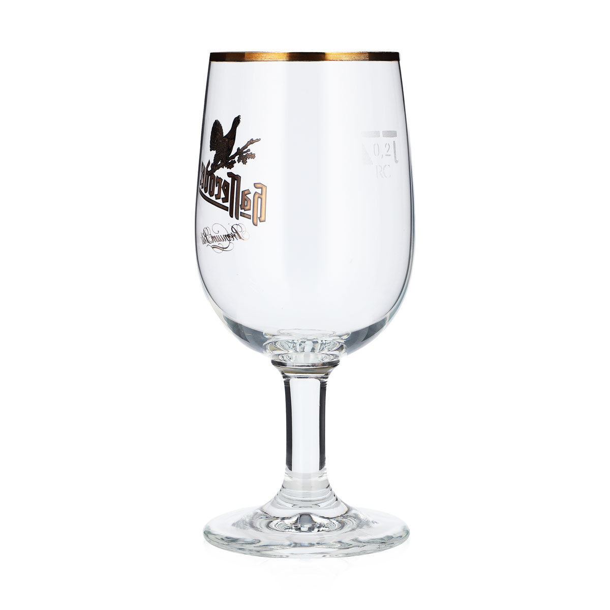 6x Hasseröder beer glass goblets, 0.2 l, gold rim, "Premium Pils," Ritzenhoff – View 4