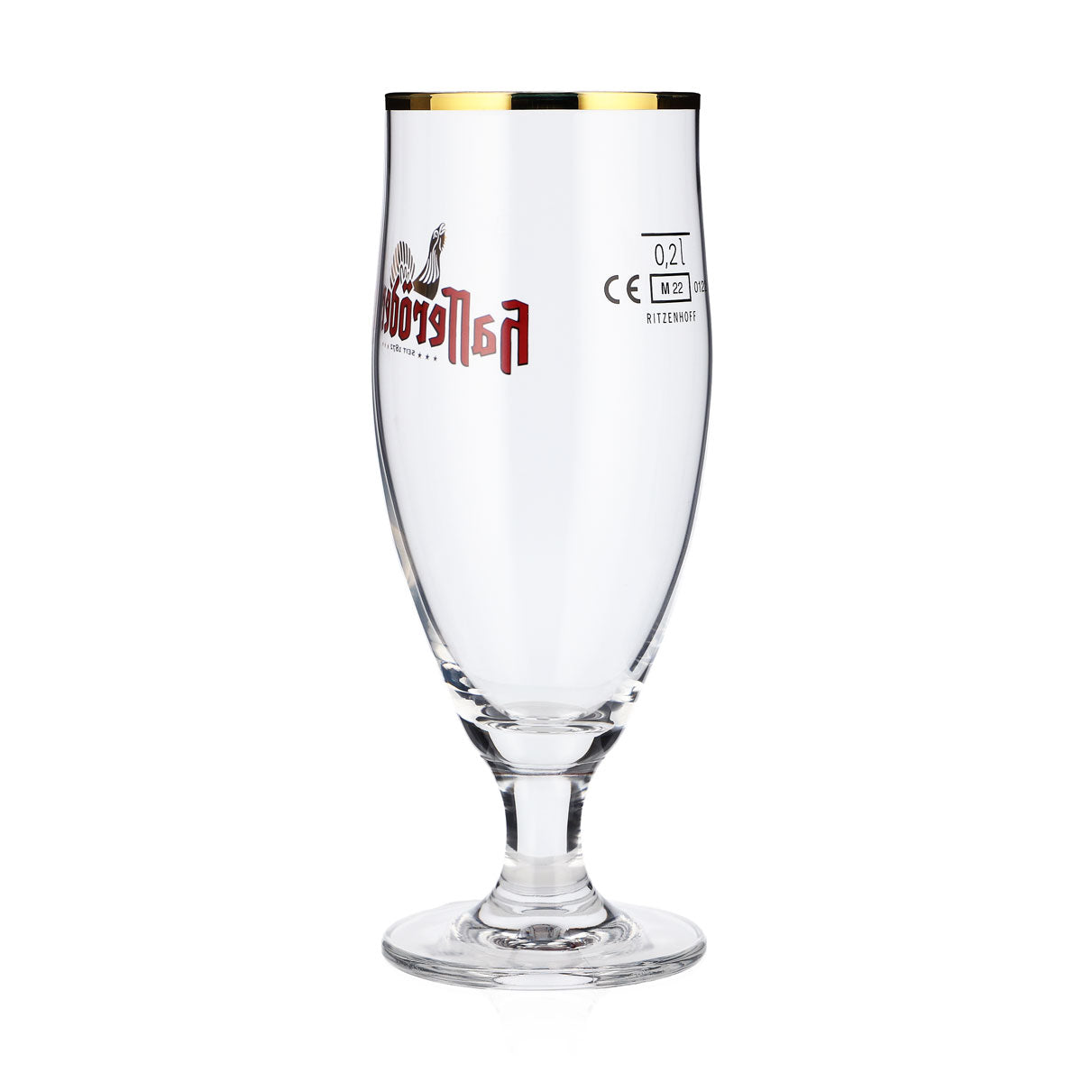 6x Hasseröder beer glasses Beer glasses 0.2 l Goblet glasses, bulbous, gold rim – View 4