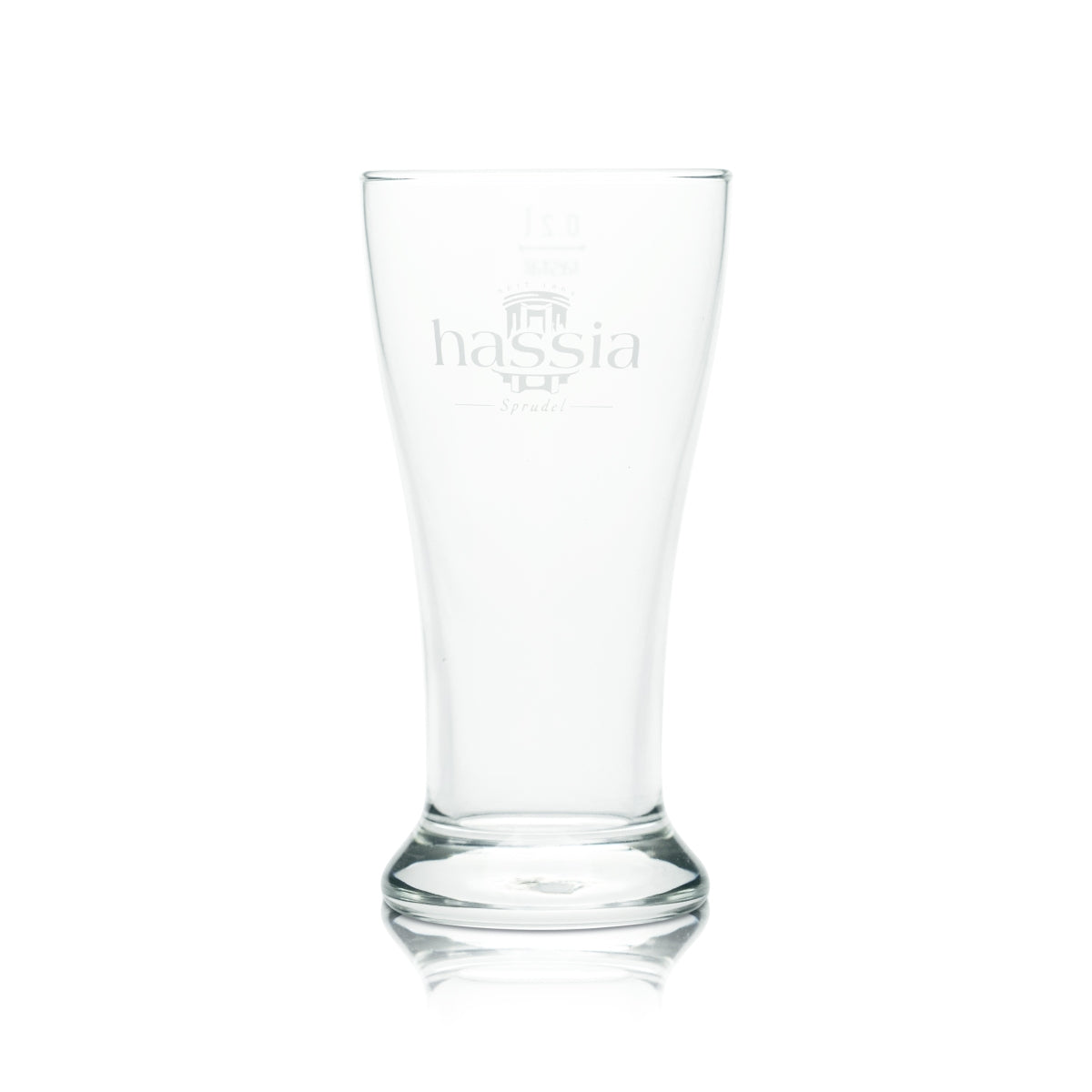 6x Hassia Glass 0.2l Cup Glasses Mineral Water Sparkling Soda Gastro Oak – View 2