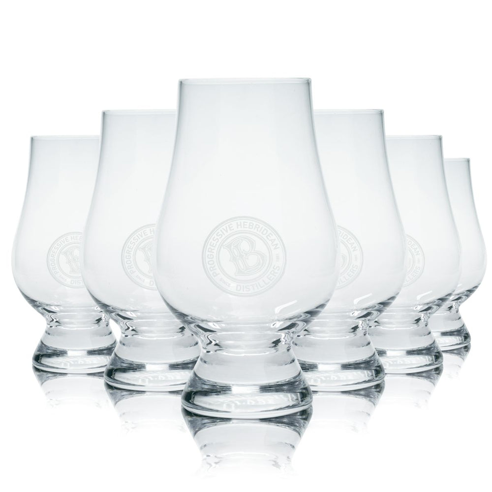 6x Hebridean Glass 0.2l Whisky Nosing Tasting Glass Set Progressive Distillers