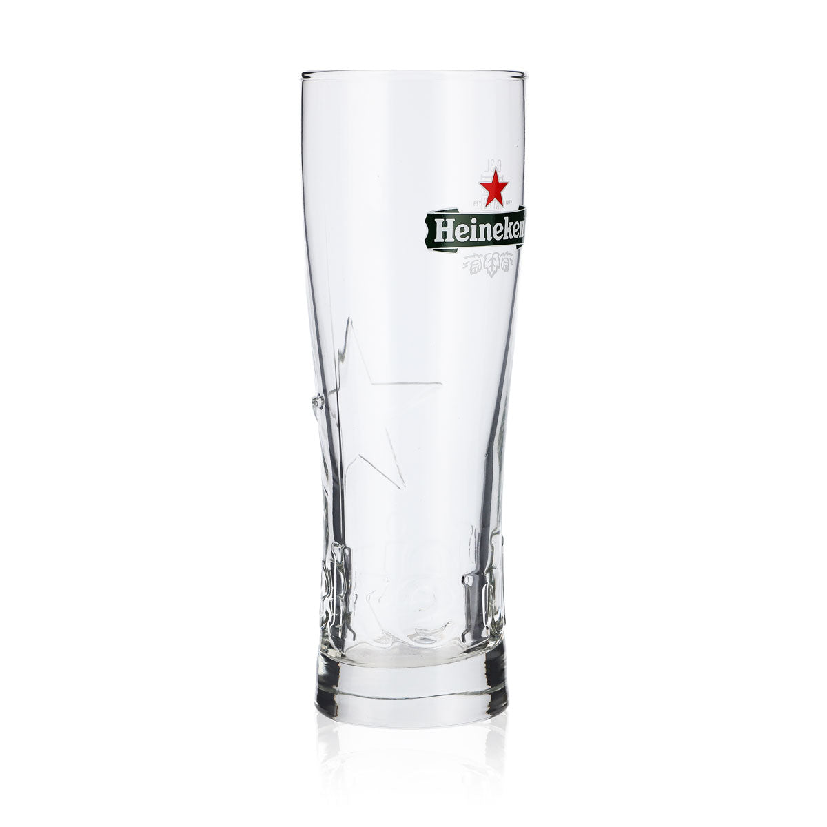 6x Heineken Beer Glass 0.3l "Star" Glasses Beer Glasses Relief Mug/Cup ARC – View 3