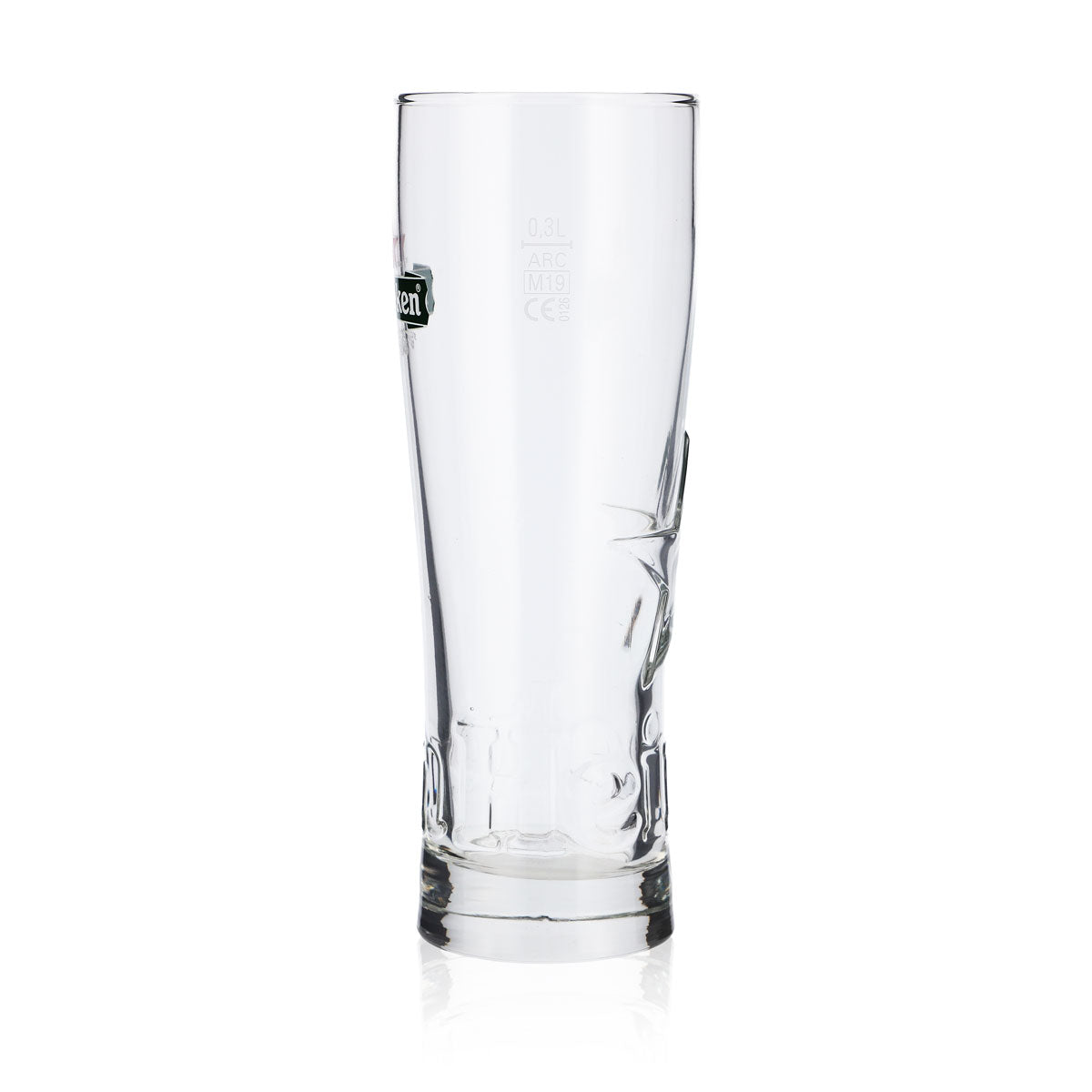 6x Heineken Beer Glass 0.3l "Star" Glasses Beer Glasses Relief Mug/Cup ARC – View 5