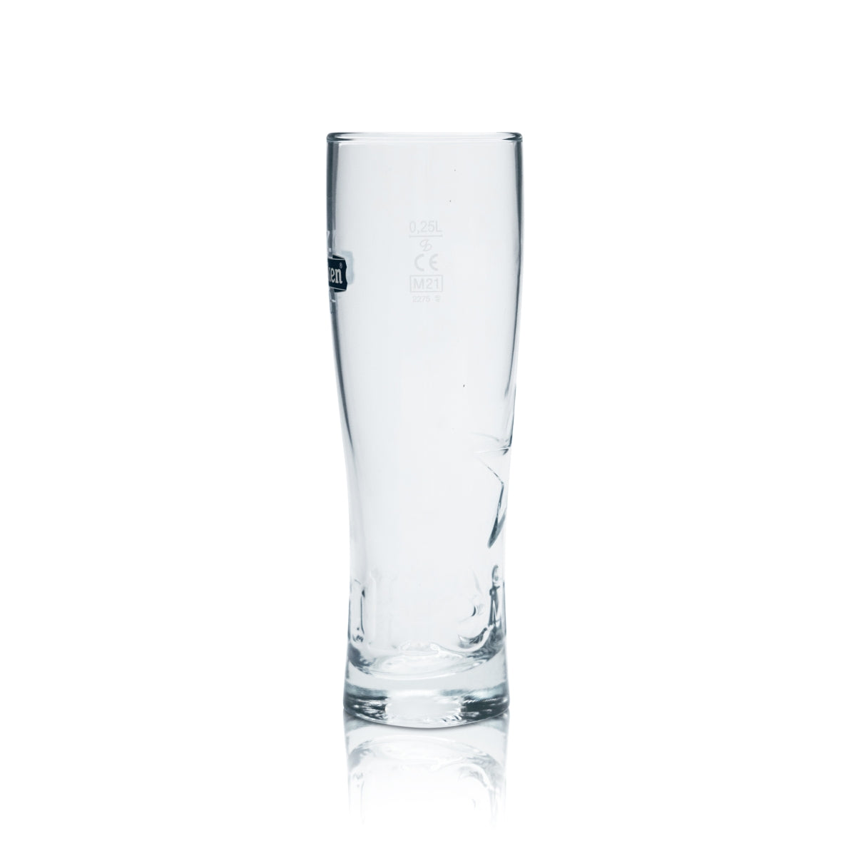 6x Heineken Glass 0.25l Beer Mug Cup Contour Glasses 0.0 Calibrated Gastro Beer – View 3