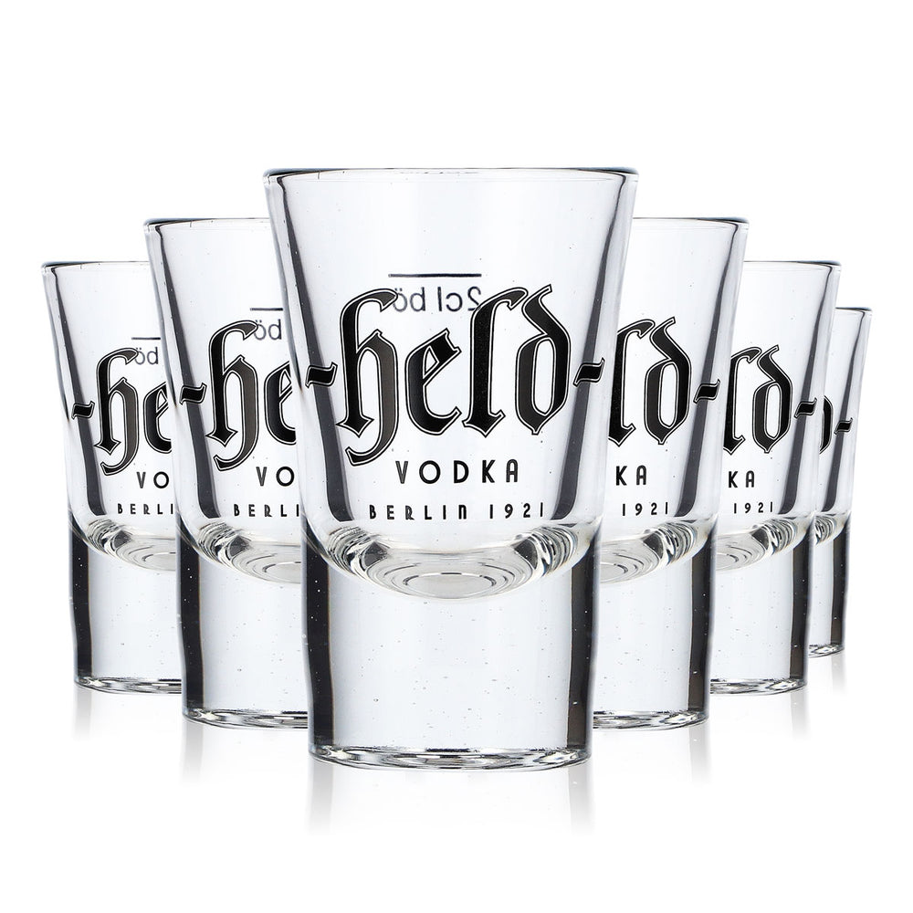 6x Held Vodka Glass Shot Glass Shot Glass Stamper 2cl Berlin 1921