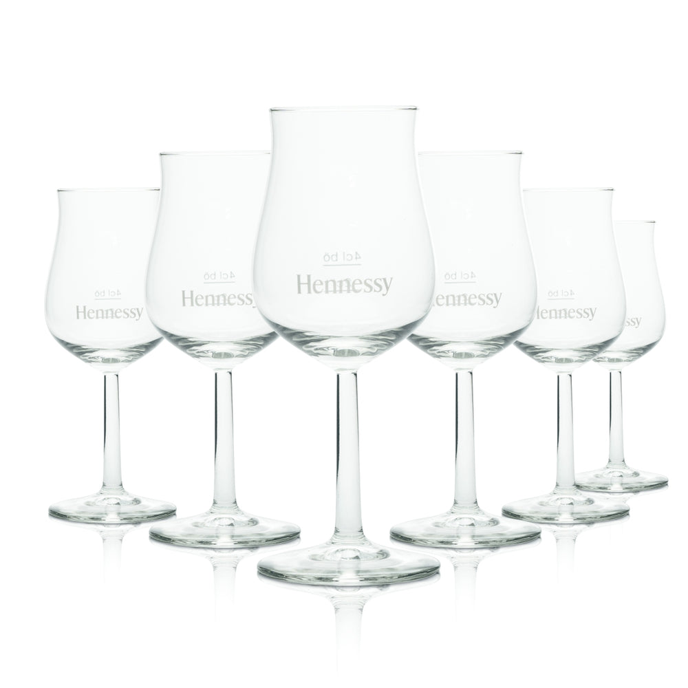 6x Hennessy Glass 0.1l Calibrated Sommelier Tasting Nosing Whiskey Glasses Gastro