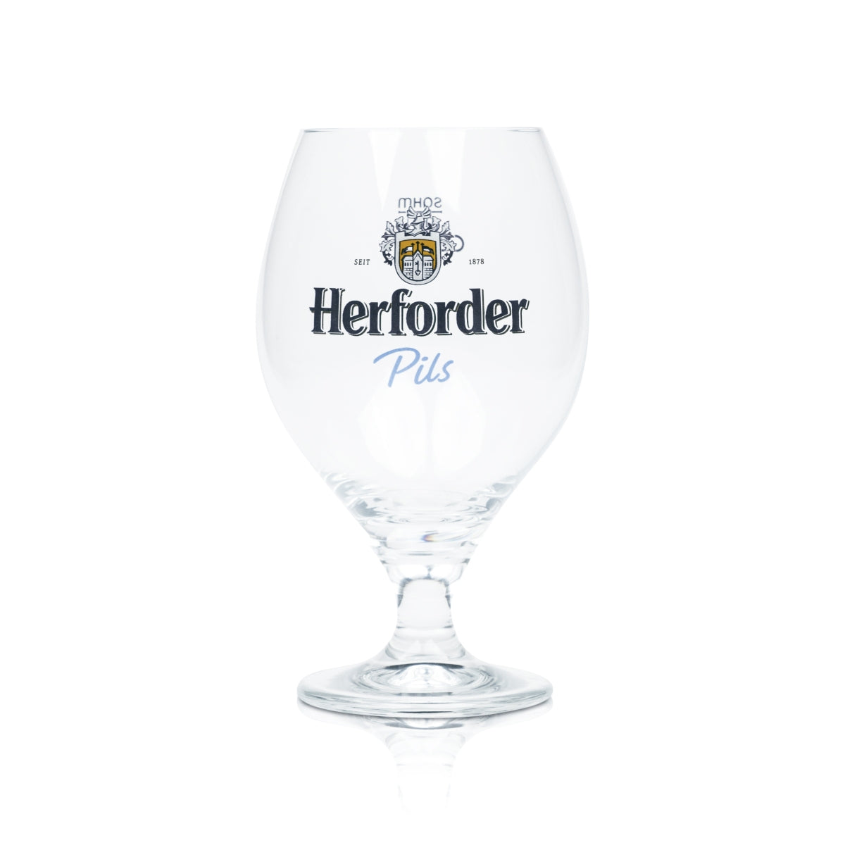 6x Herforder beer glass 0.4l trophy pilsner glasses tulip balloon stemmed glass brewery – View 2