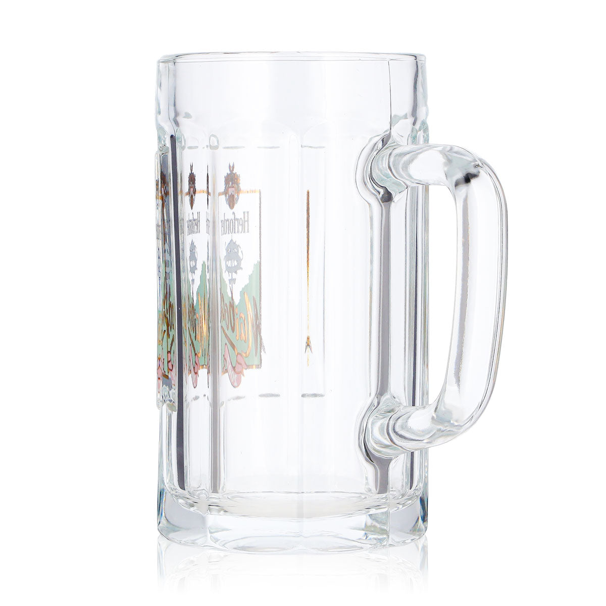 6 Herforder Brewery Beer Glasses, 0.2 L, 2007, Sahm, Green Logo (Set of 6) – View 5