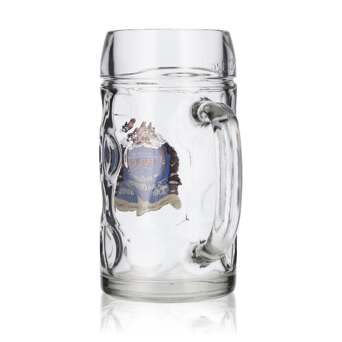 6x Herrnbräu beer glass mug beer mug 0.5l "Tradition" blue Stölzle – View 5