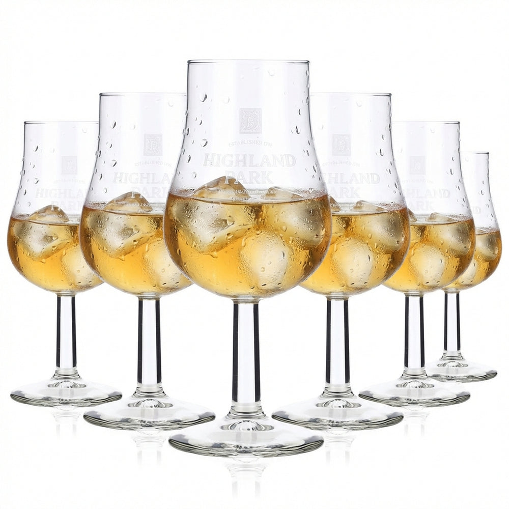 6x Highland Park Whiskey Glasses Whiskey Glass Tasting Nosing Glass