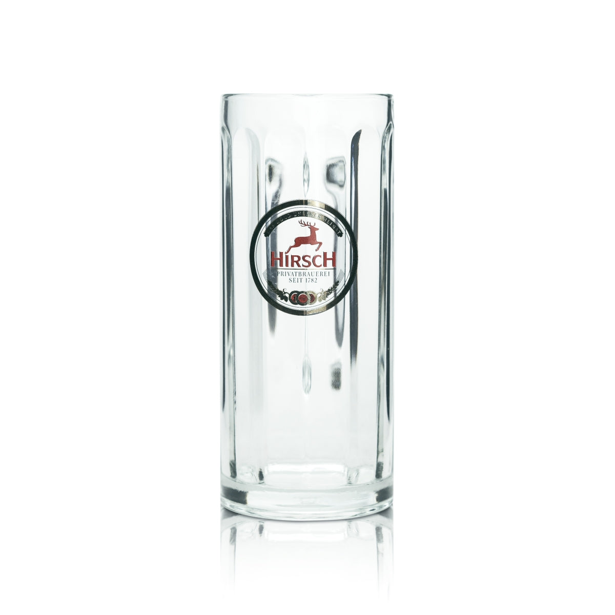 6x Hirsch Bräu beer mug 0.4l glass Exclusive Seidel handle glasses Tankards Mugs – View 2