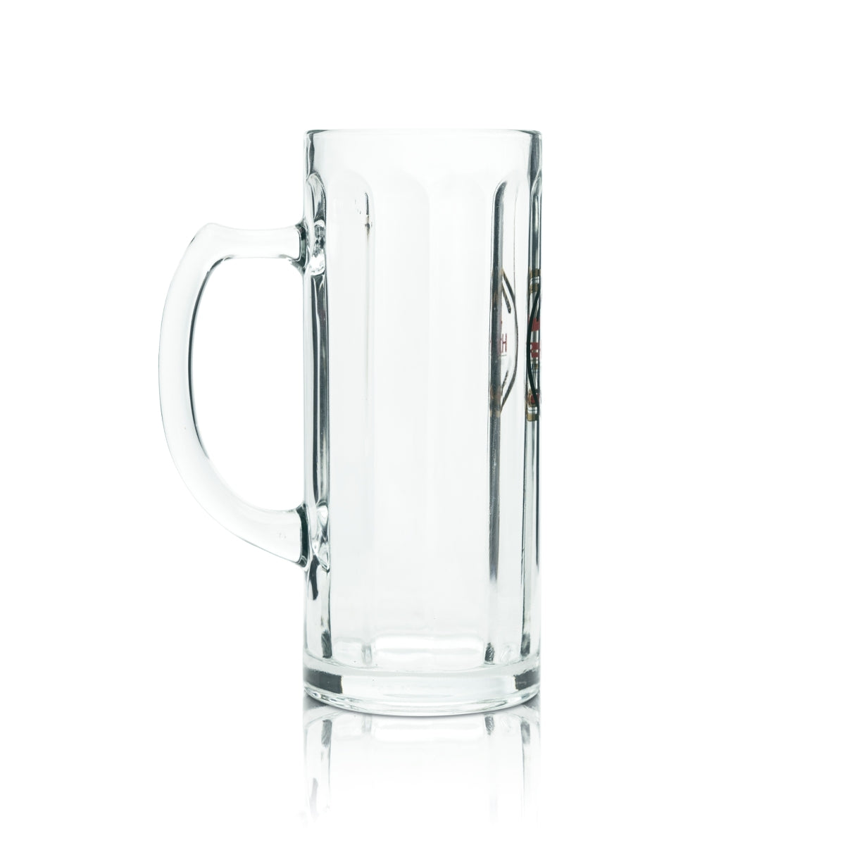 6x Hirsch Bräu beer mug 0.4l glass Exclusive Seidel handle glasses Tankards Mugs – View 3