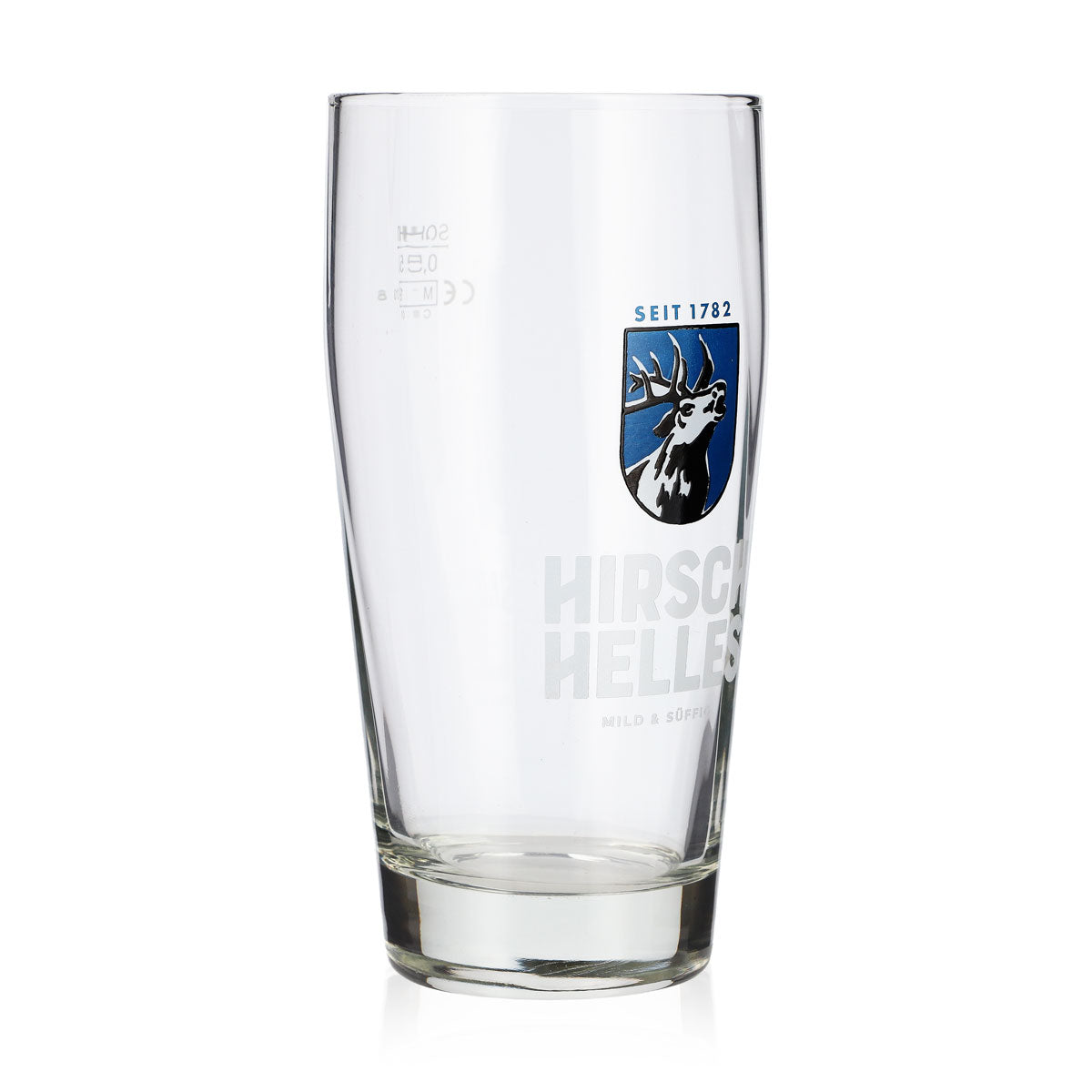 6 Hirsch Brewery Beer Glasses, 0.5 L, Hirsch-Helles Kontur Sahm (Set of 6) – View 3