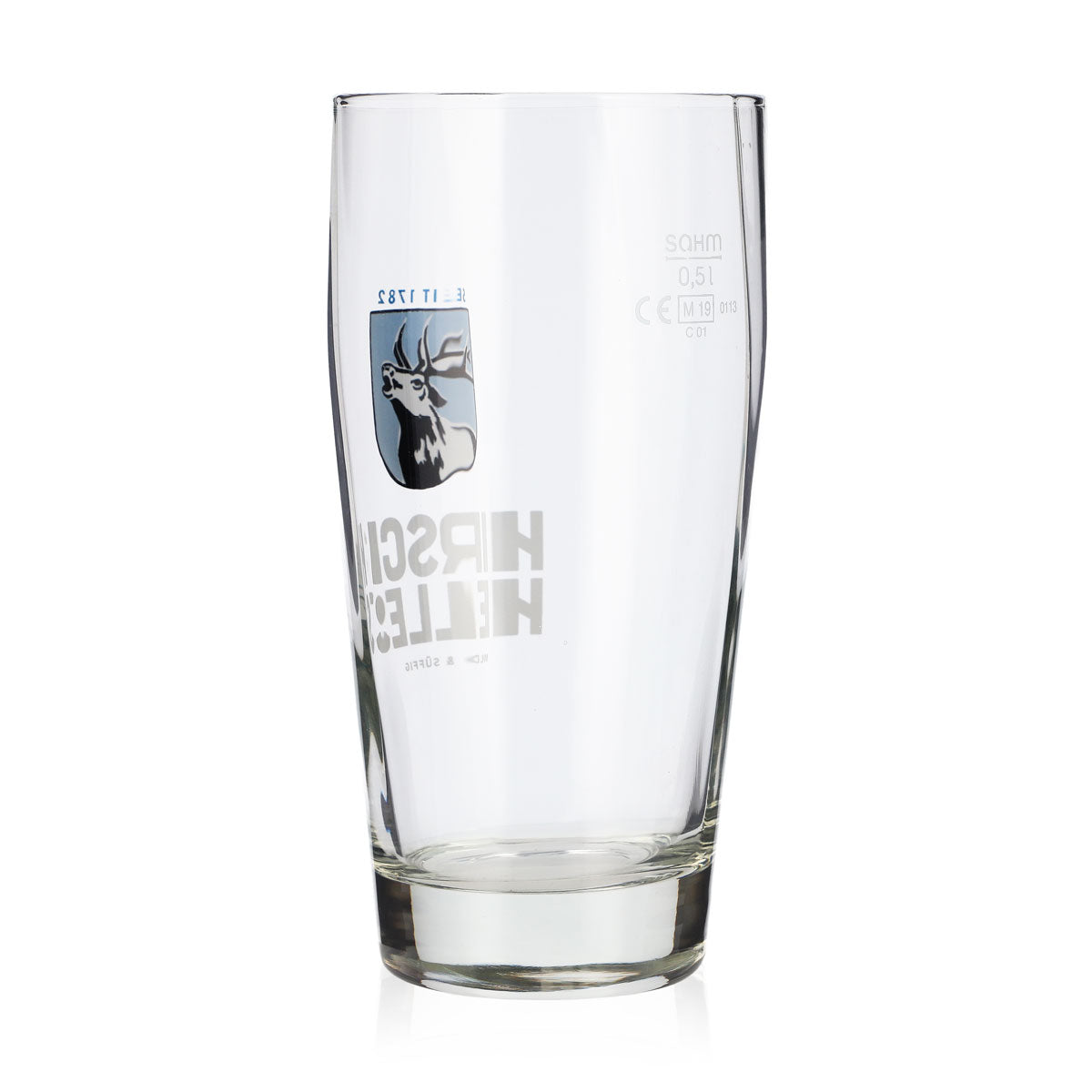 6 Hirsch Brewery Beer Glasses, 0.5 L, Hirsch-Helles Kontur Sahm (Set of 6) – View 4