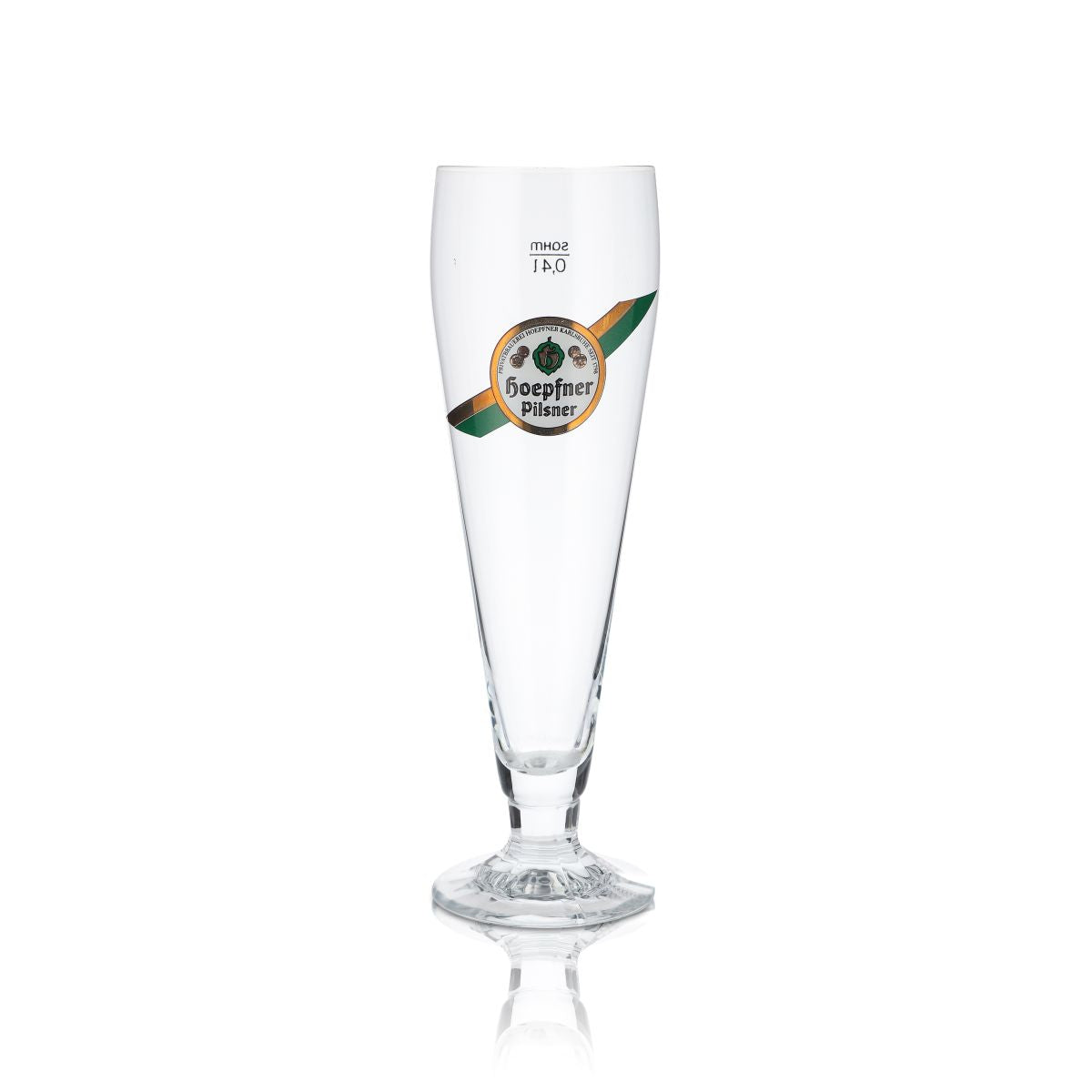6x Hoepfner Glass 0,4l Goblet Pilsner Tulip Beer Glasses Set Karlsruhe Brewery – View 2
