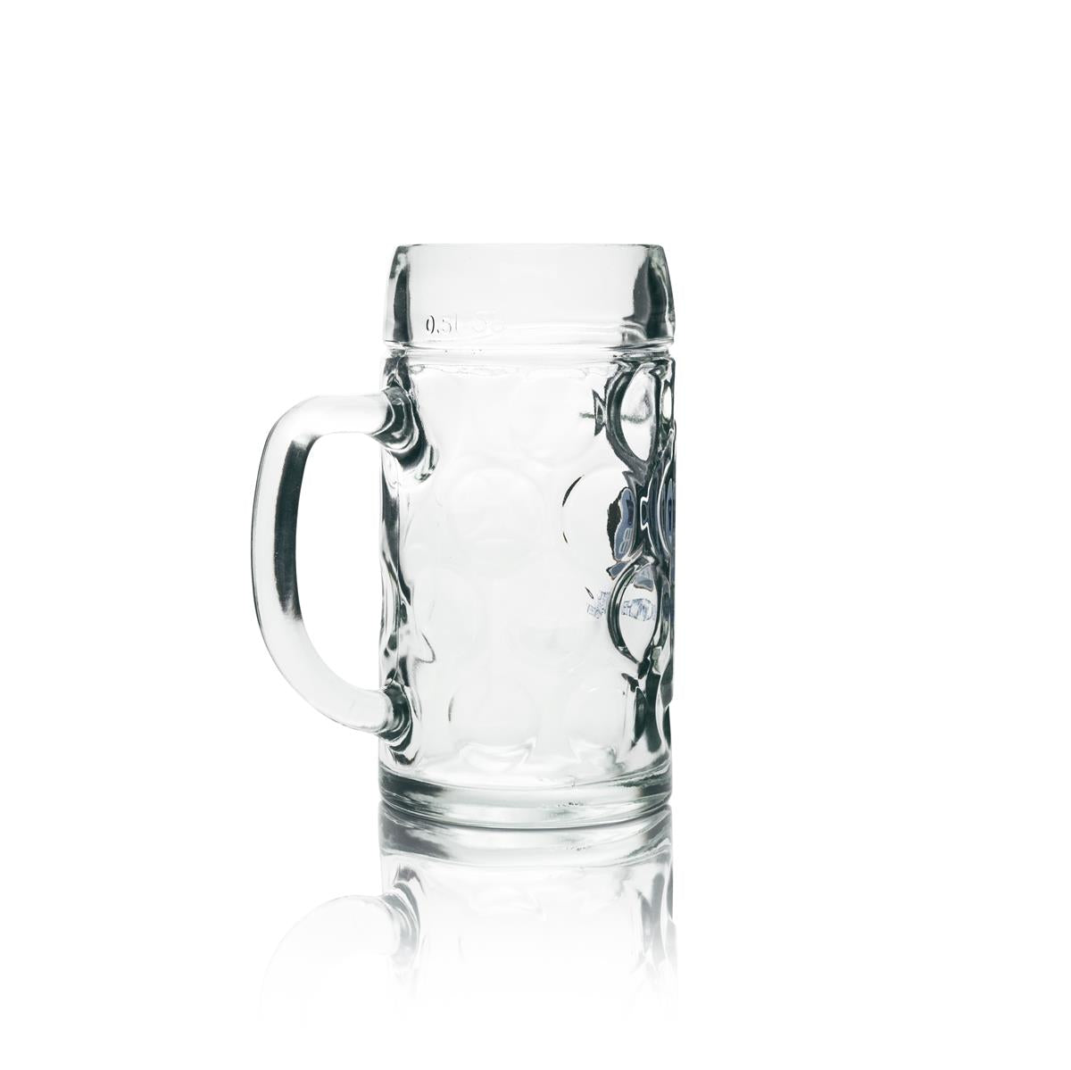 6x Hofbräu Munich Beer Glass 0.5l Mug Isar-Seidel – View 3