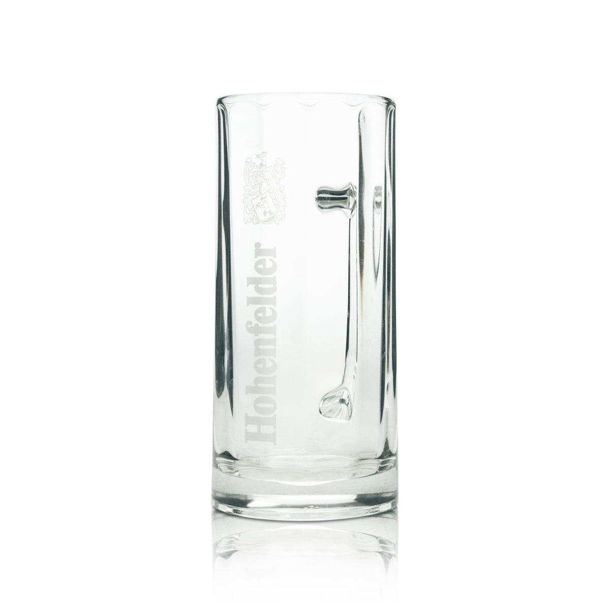 6x Hohenfelder beer glass mug 0.5l upright with logo – View 3