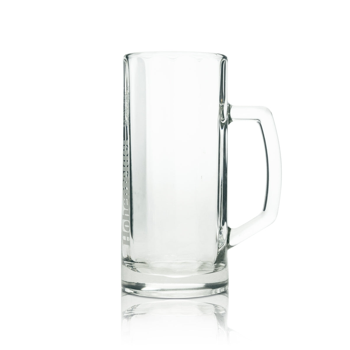 6x Hohenfelder beer glass mug 0.5l upright with logo – View 4