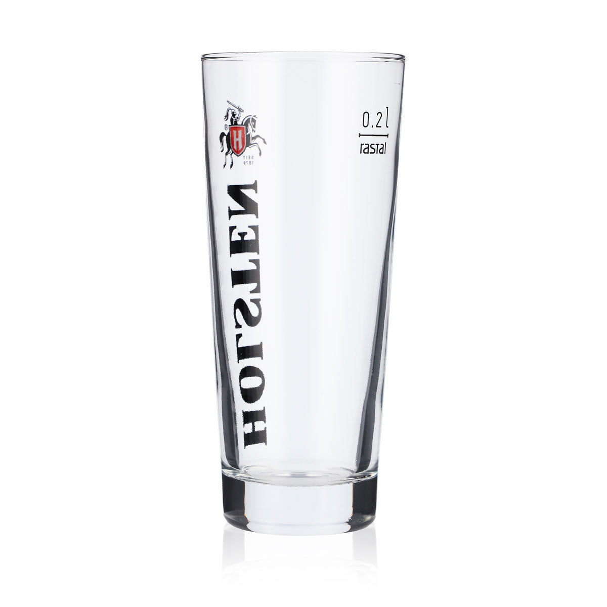 6x Holsten beer glass 0.2 l Willli mug beer glasses logo black vertical – View 4