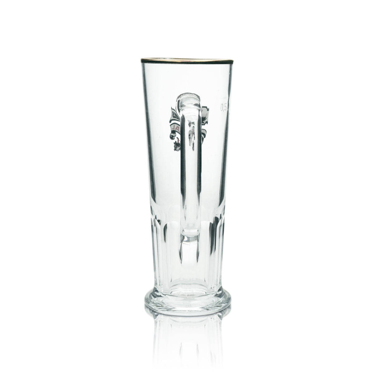 6x Hövels beer glass mug 0.5l gold rim Sahm – View 4