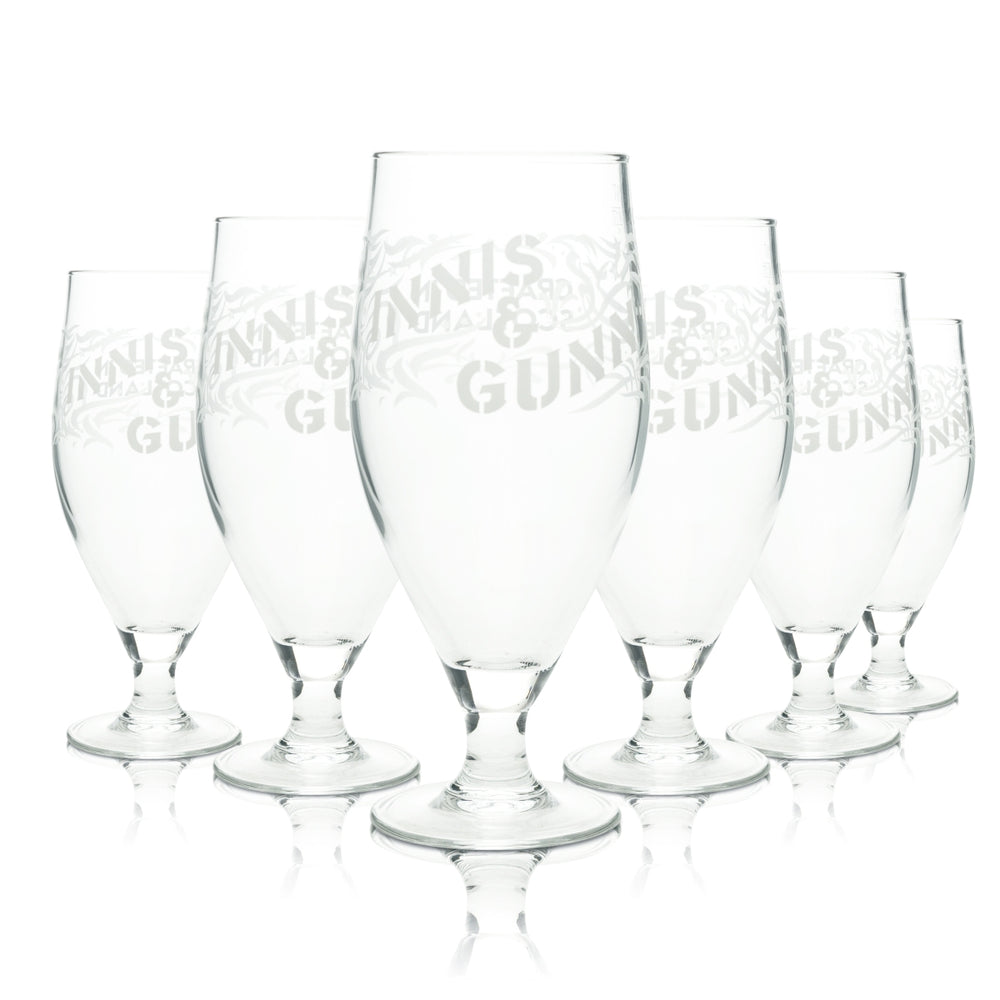 6x Innis & Gunn Beer Glass 0.5l Goblet Pint Craft Beer ARC IPA Glasses Scotland Crafted